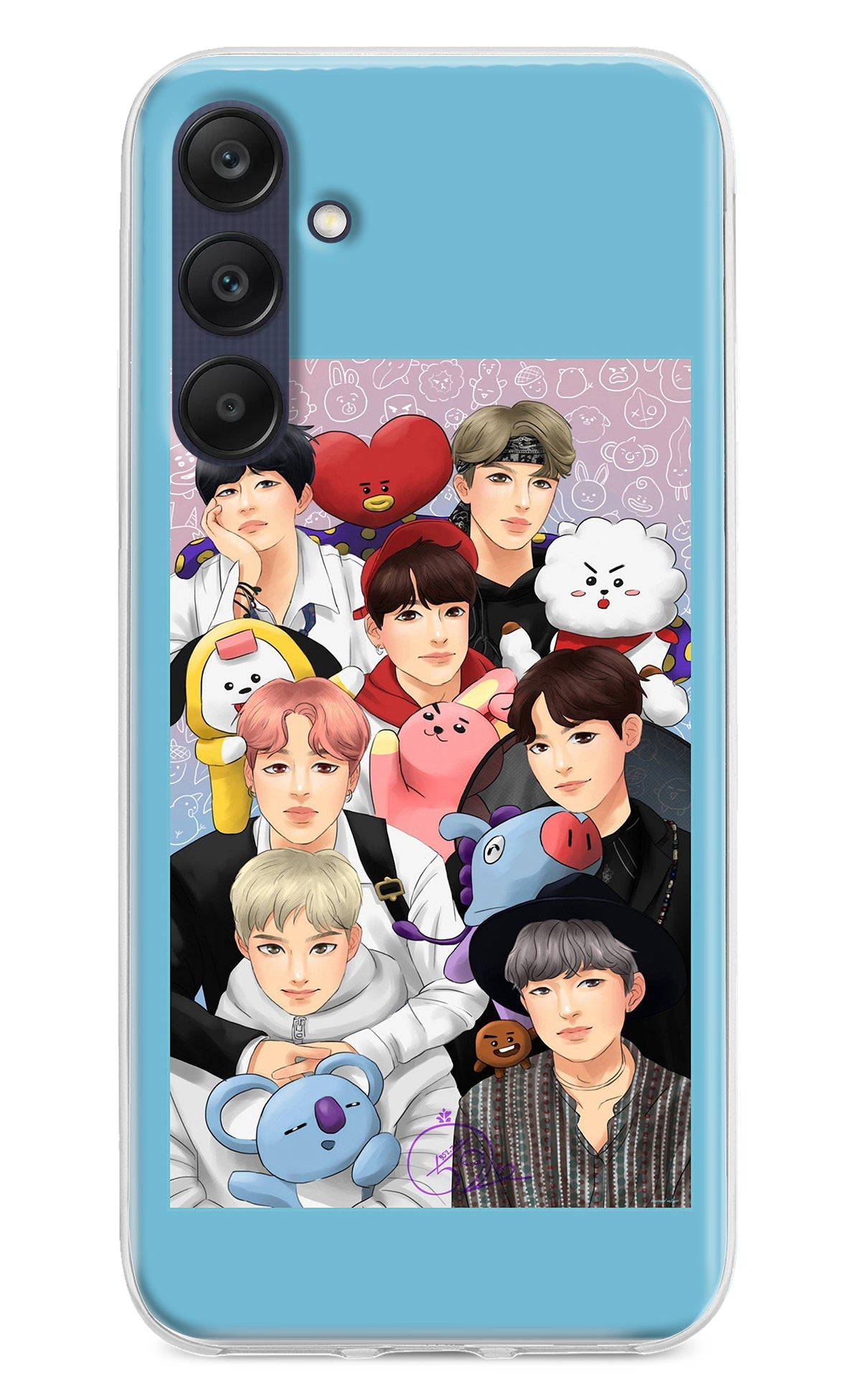 BTS with animals Samsung A25 5G Back Cover