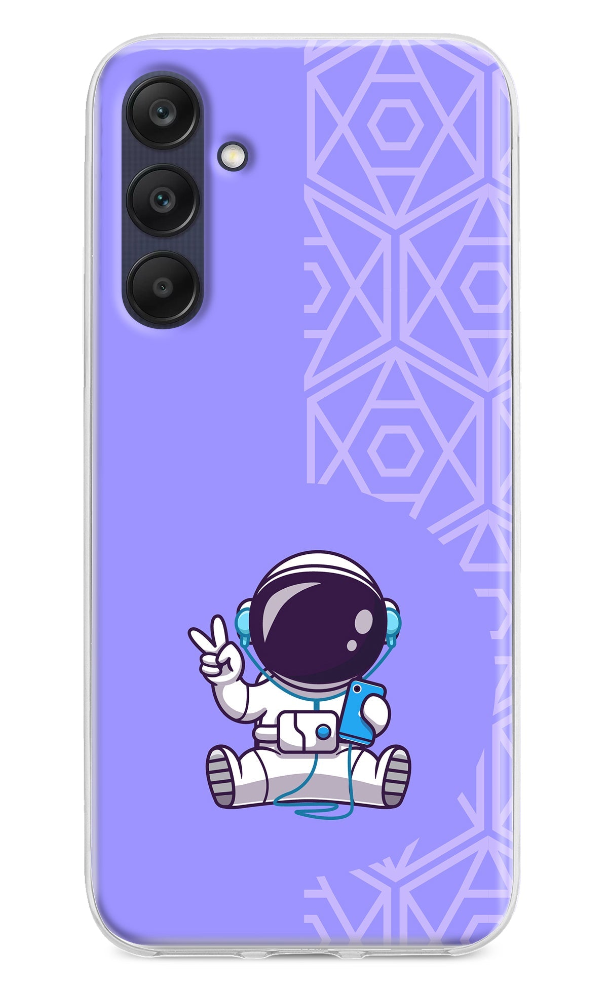 Cute Astronaut Chilling Samsung A25 5G Back Cover