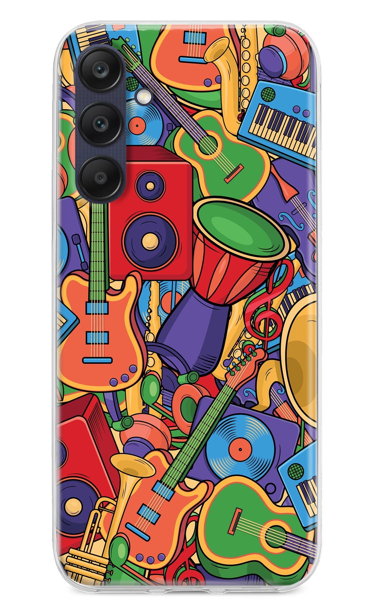 Music Instrument Doodle Samsung A25 5G Back Cover
