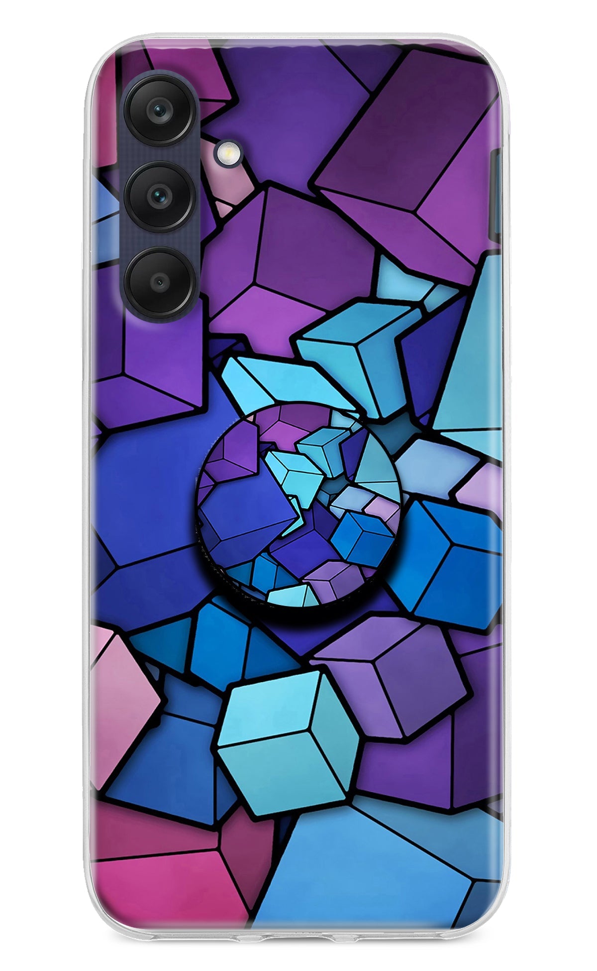 Cubic Abstract Samsung A25 5G Pop Case