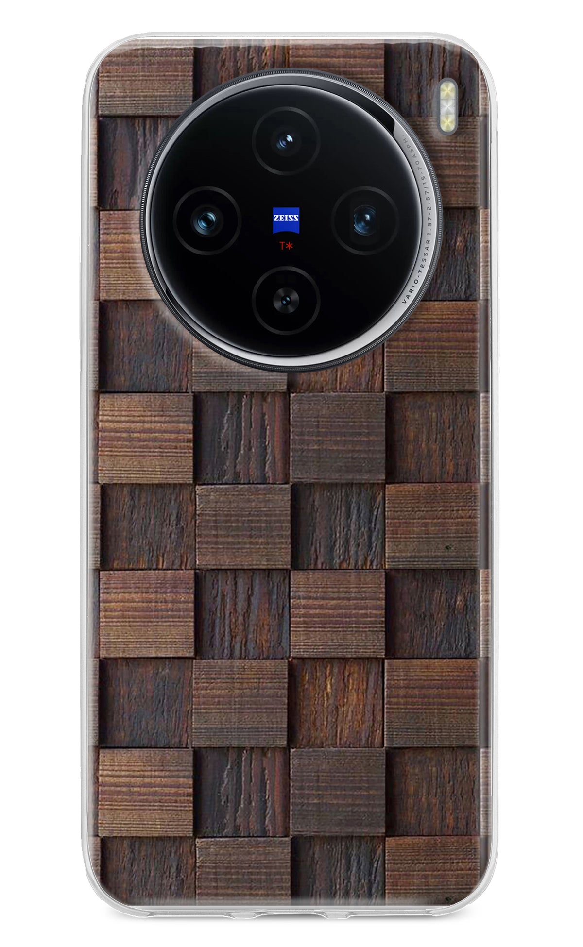 Wooden Cube Design Vivo X100 Back Cover