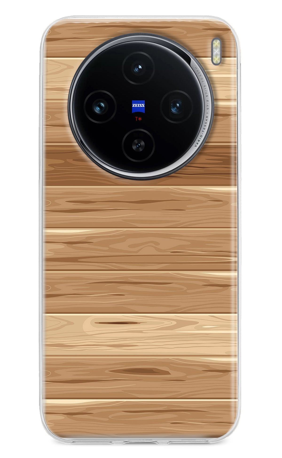 Wooden Vector Vivo X100 Back Cover