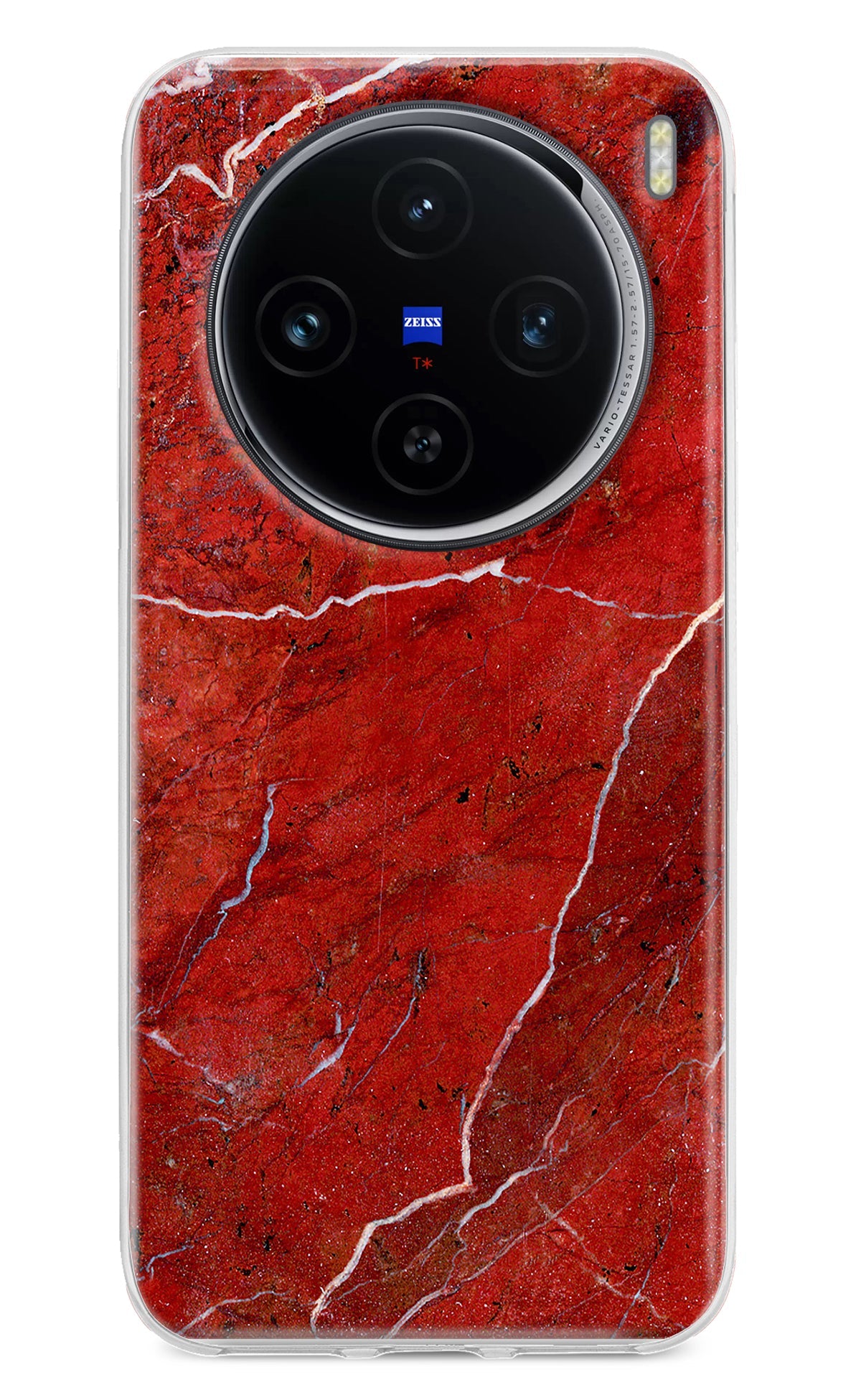 Red Marble Design Vivo X100 Back Cover