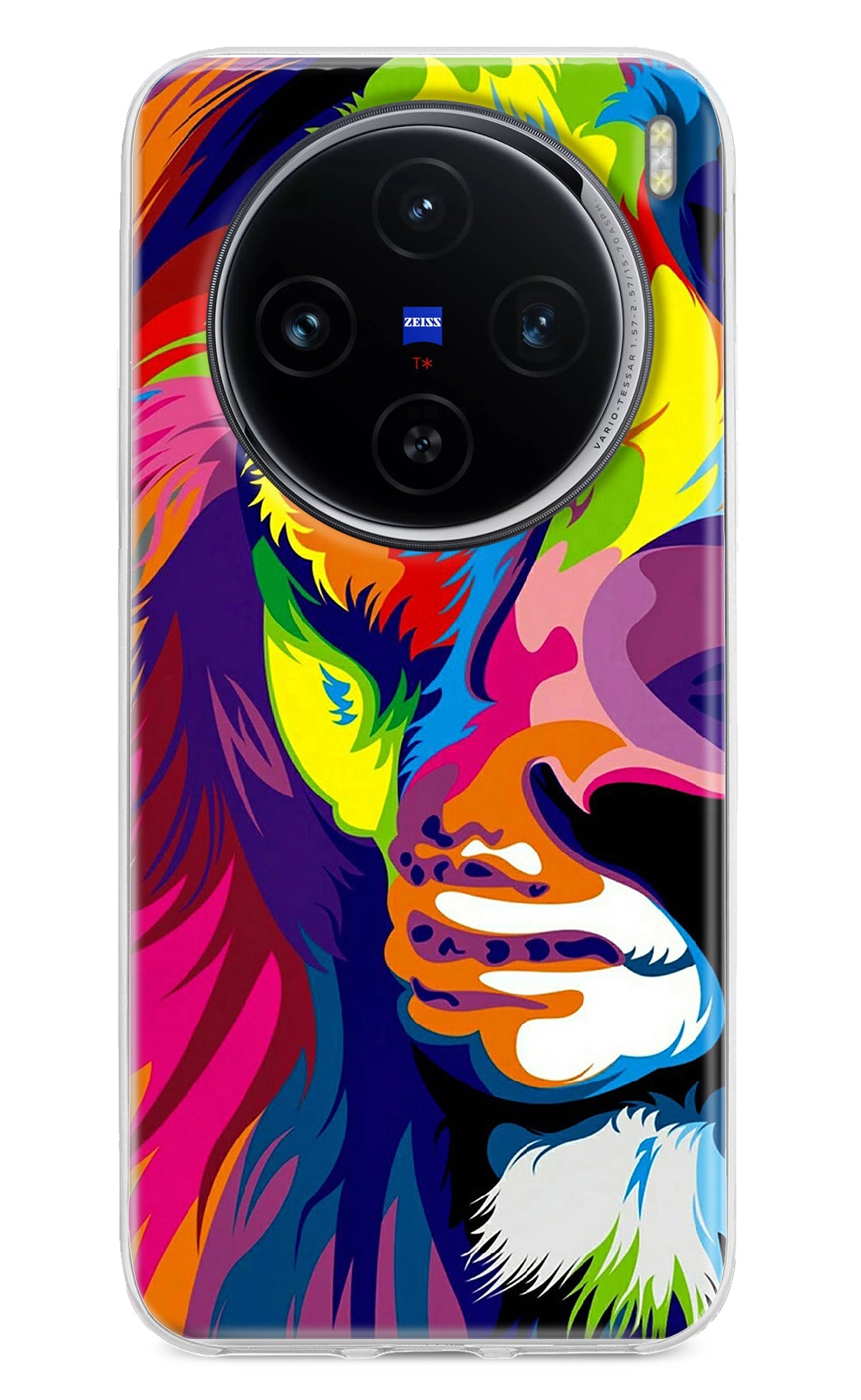 Lion Half Face Vivo X100 Back Cover