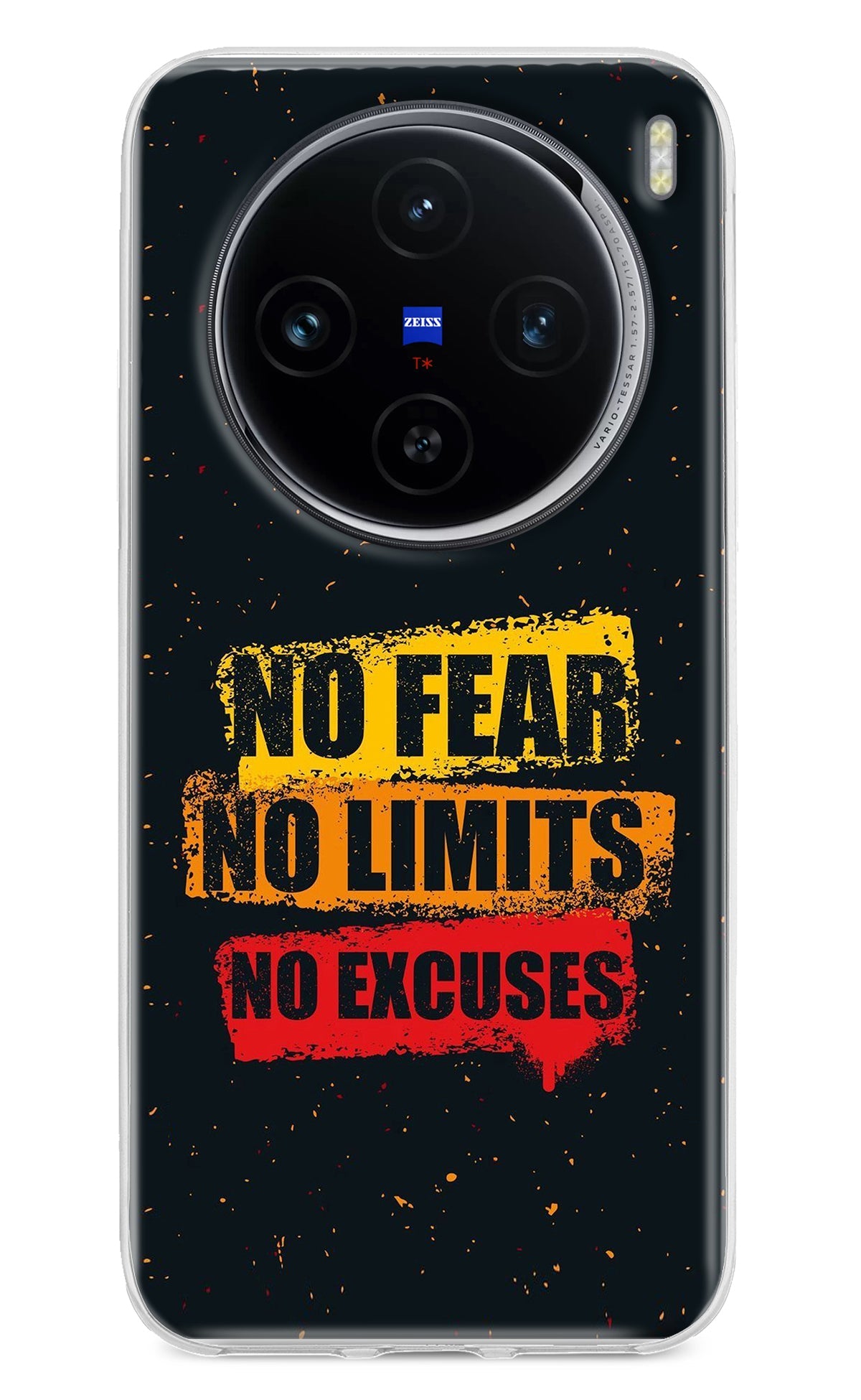 No Fear No Limits No Excuse Vivo X100 Back Cover