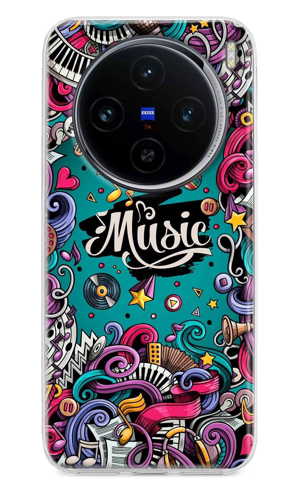 Music Graffiti Vivo X100 Back Cover