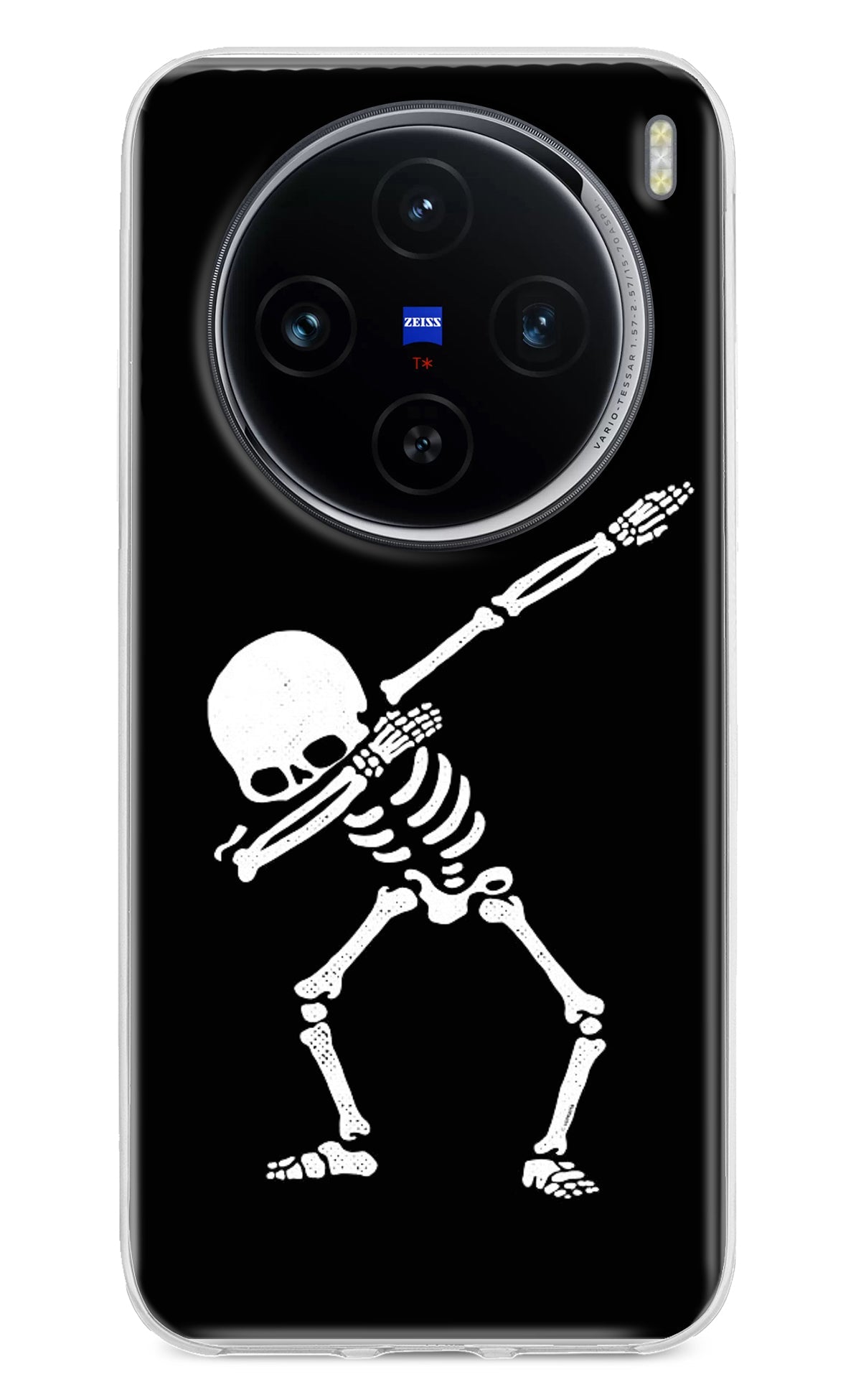 Dabbing Skeleton Art Vivo X100 Back Cover