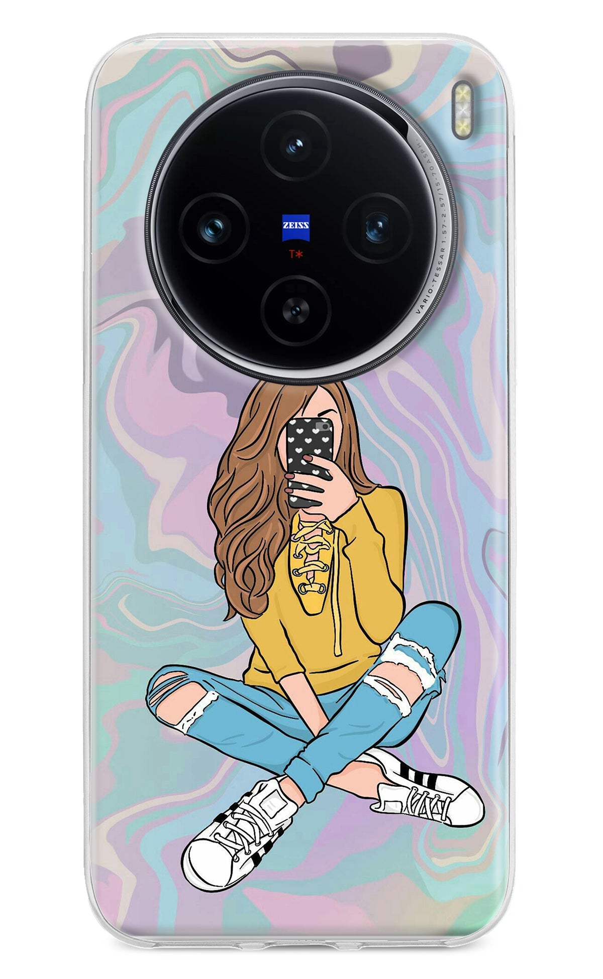 Selfie Girl Vivo X100 Back Cover