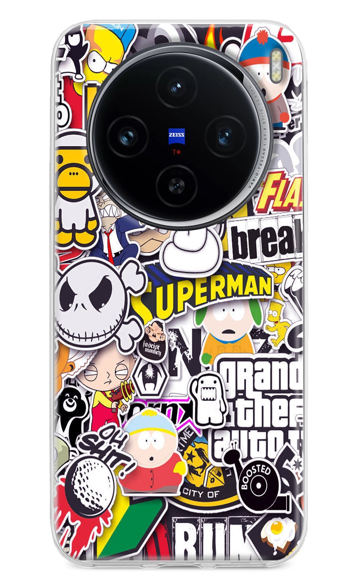 Sticker Bomb Vivo X100 Back Cover