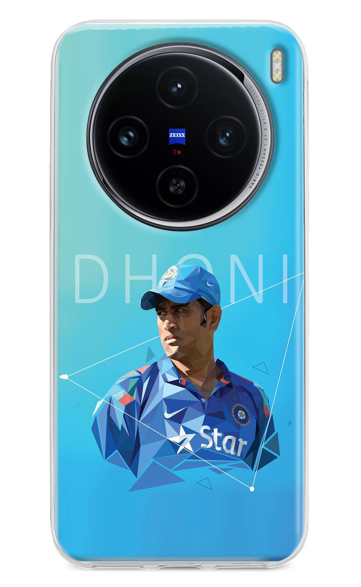 Dhoni Artwork Vivo X100 Back Cover