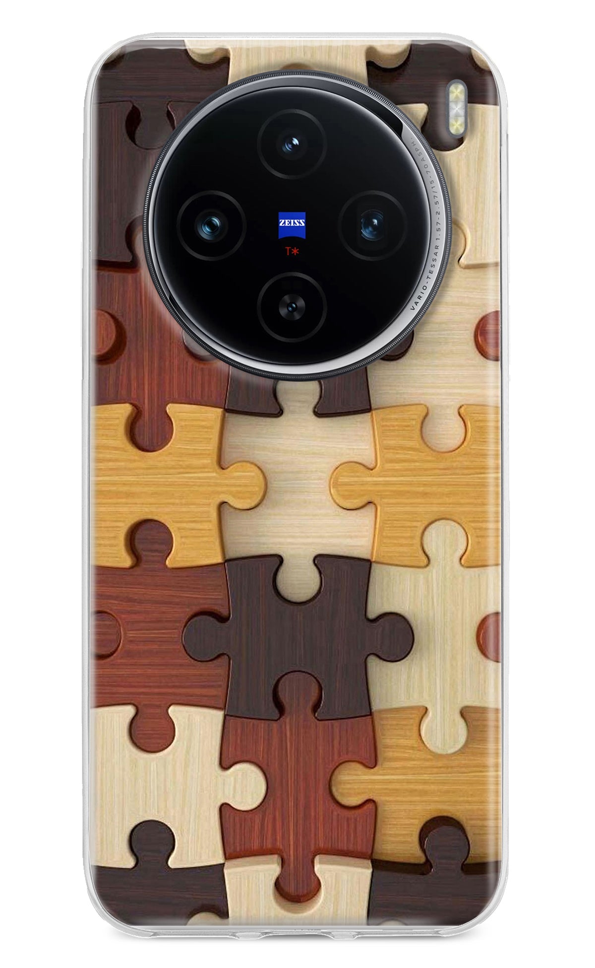 Wooden Puzzle Vivo X100 Back Cover