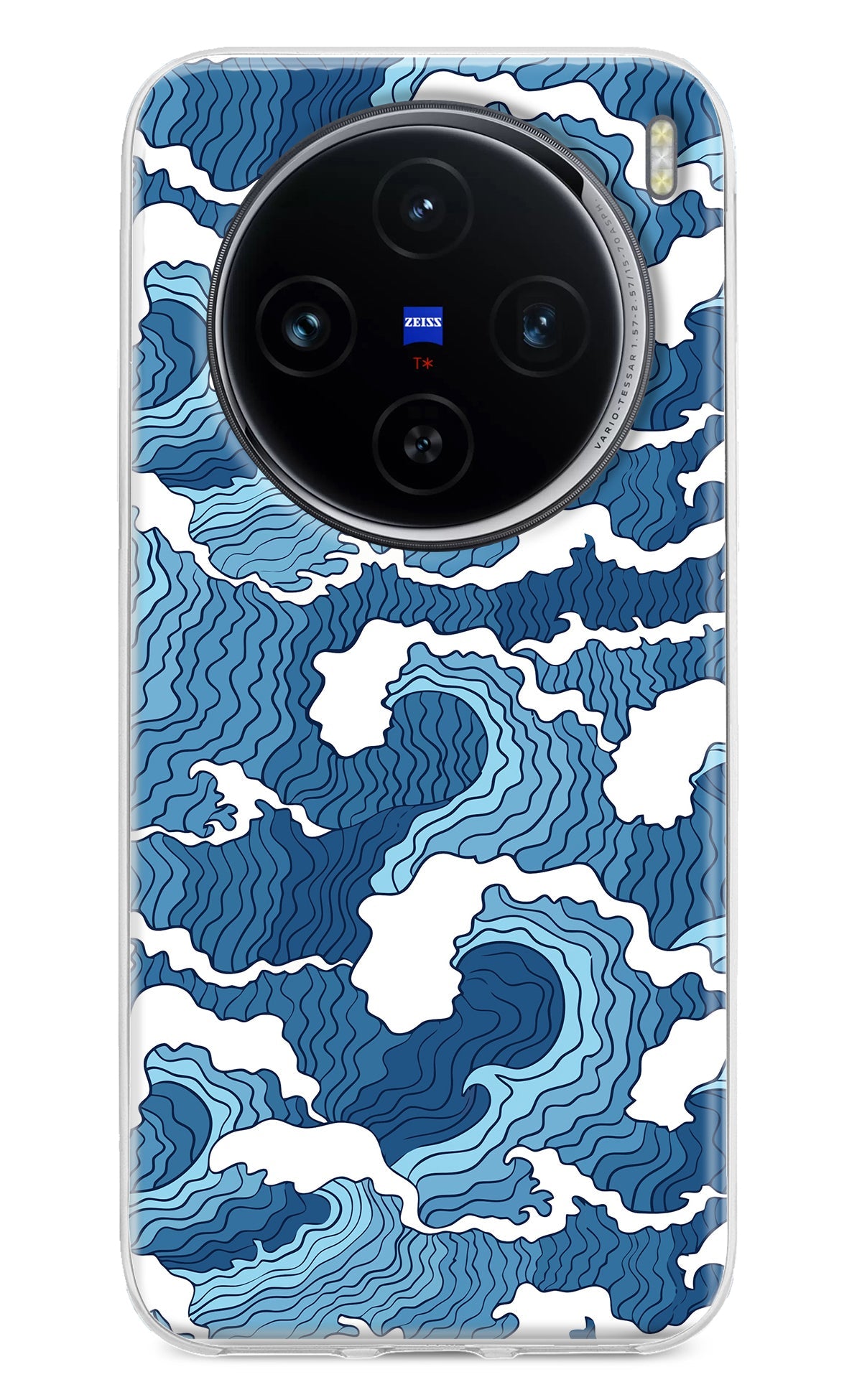 Blue Waves Vivo X100 Back Cover