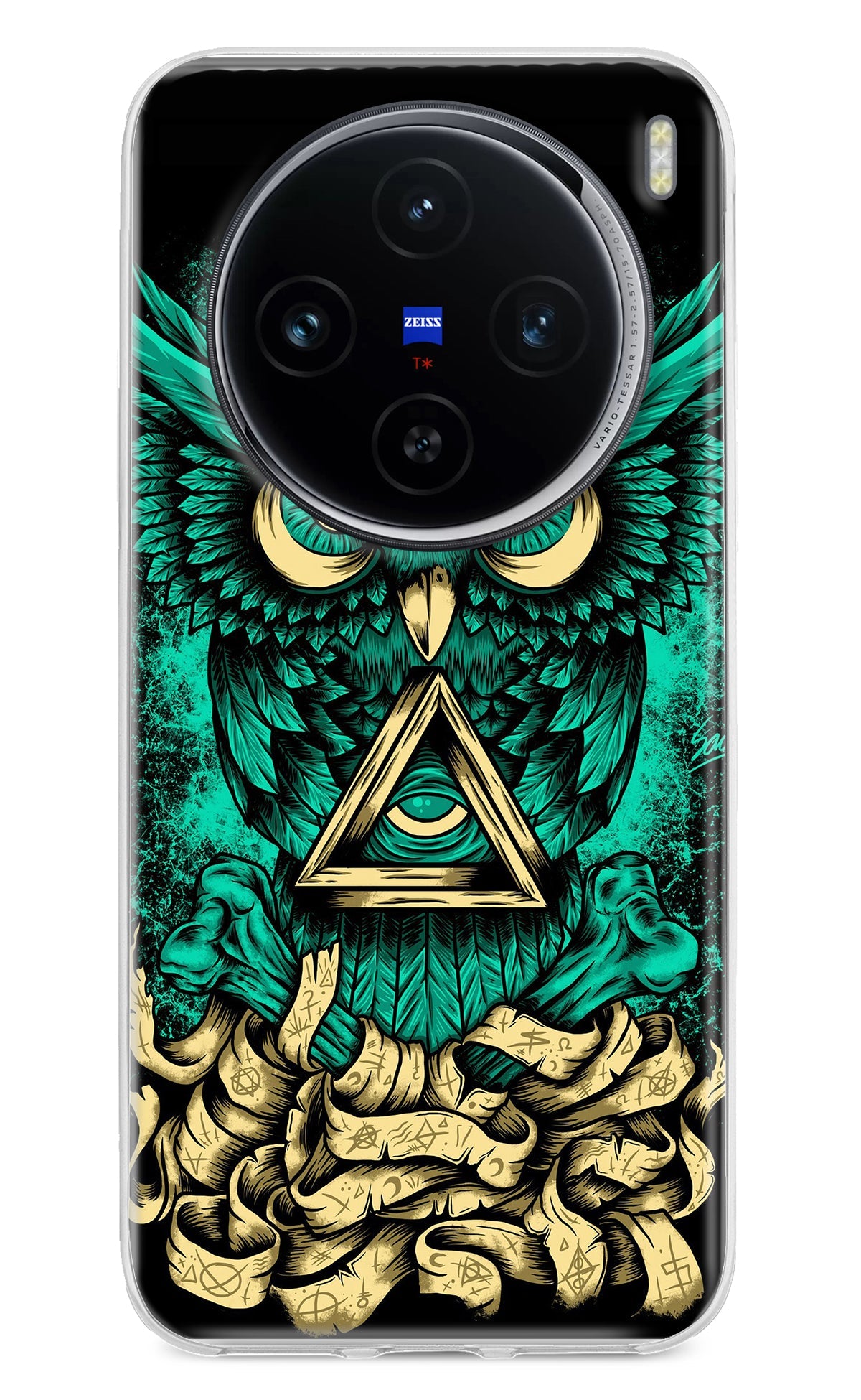 Green Owl Vivo X100 Back Cover