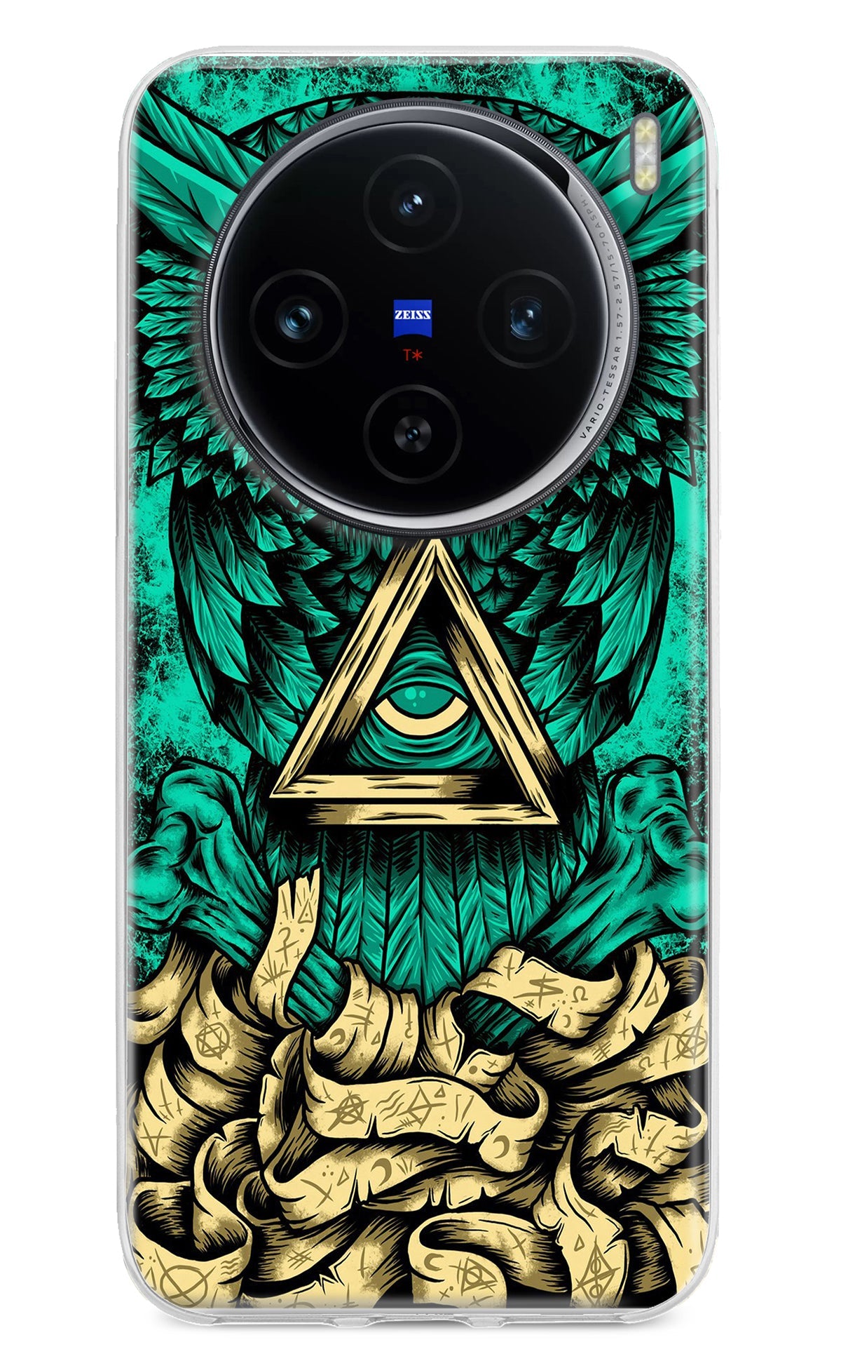 Green Owl Vivo X100 Back Cover