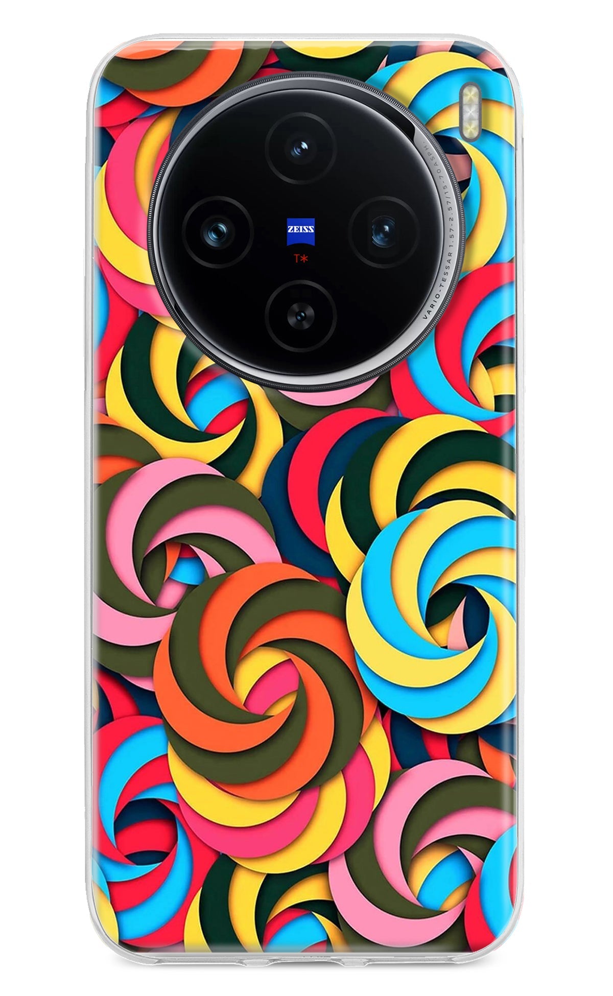 Spiral Pattern Vivo X100 Back Cover