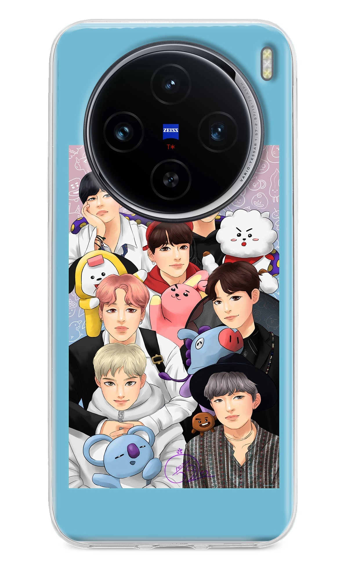 BTS with animals Vivo X100 Back Cover