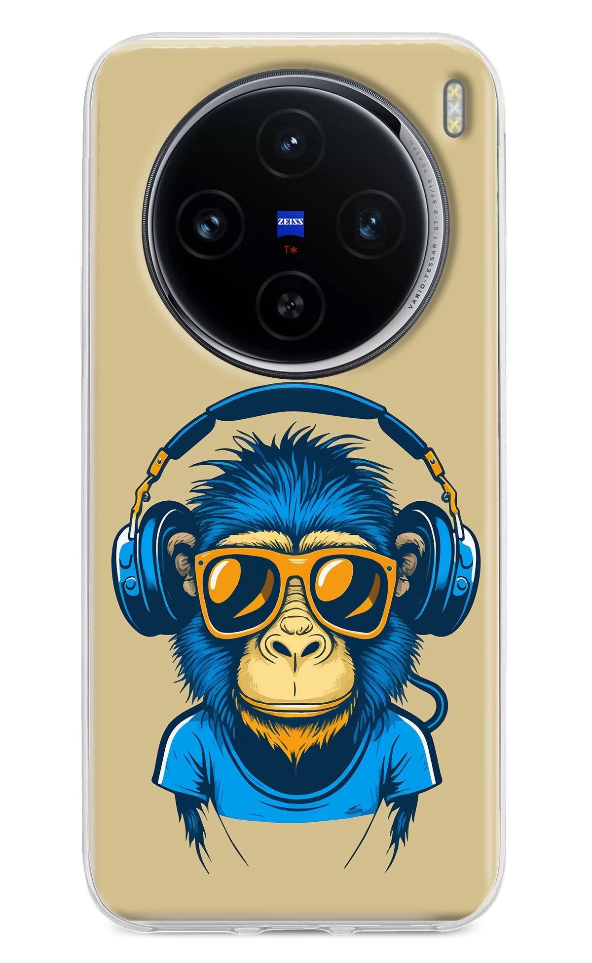 Monkey Headphone Vivo X100 Back Cover