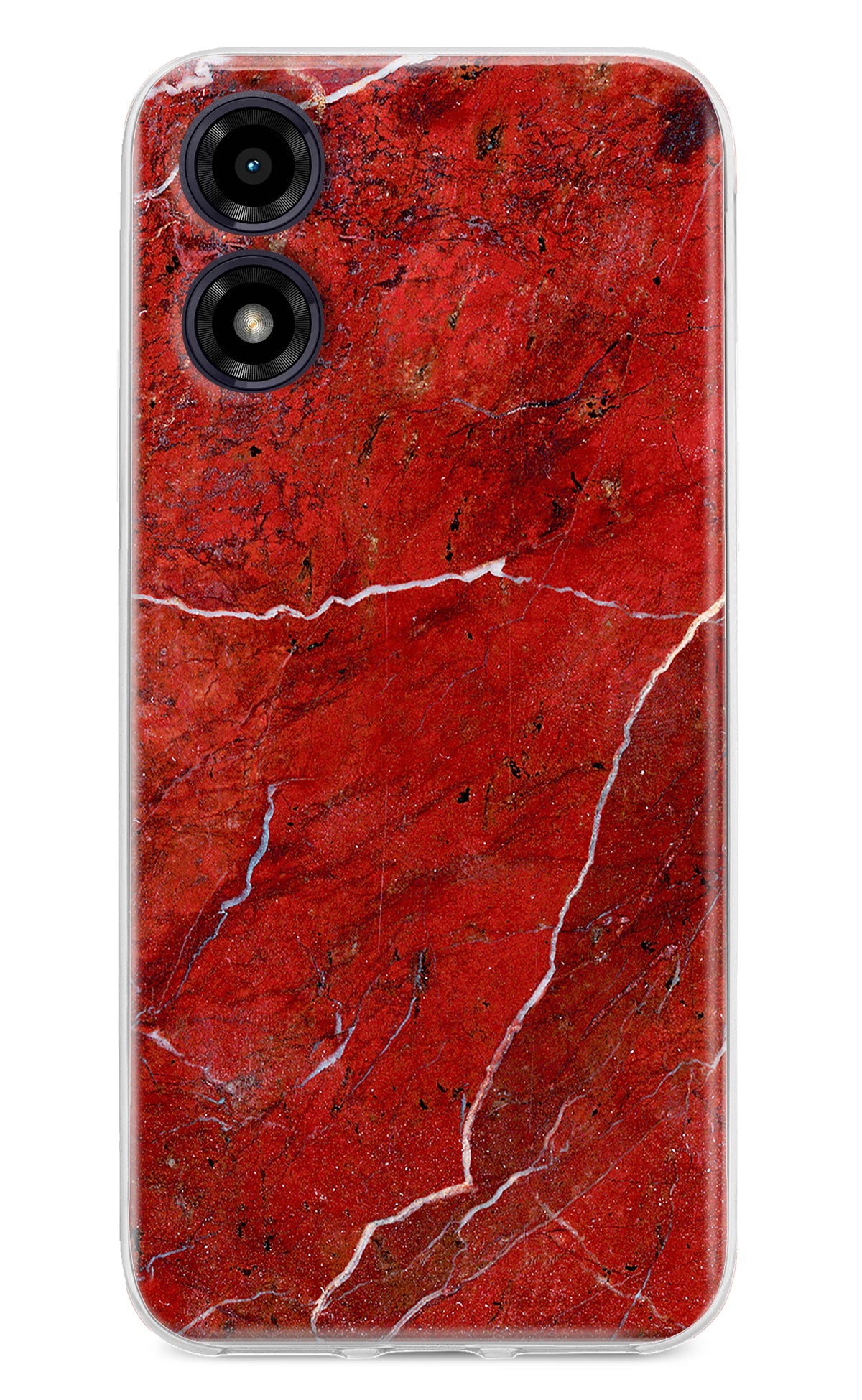 Red Marble Design Moto G04 Back Cover