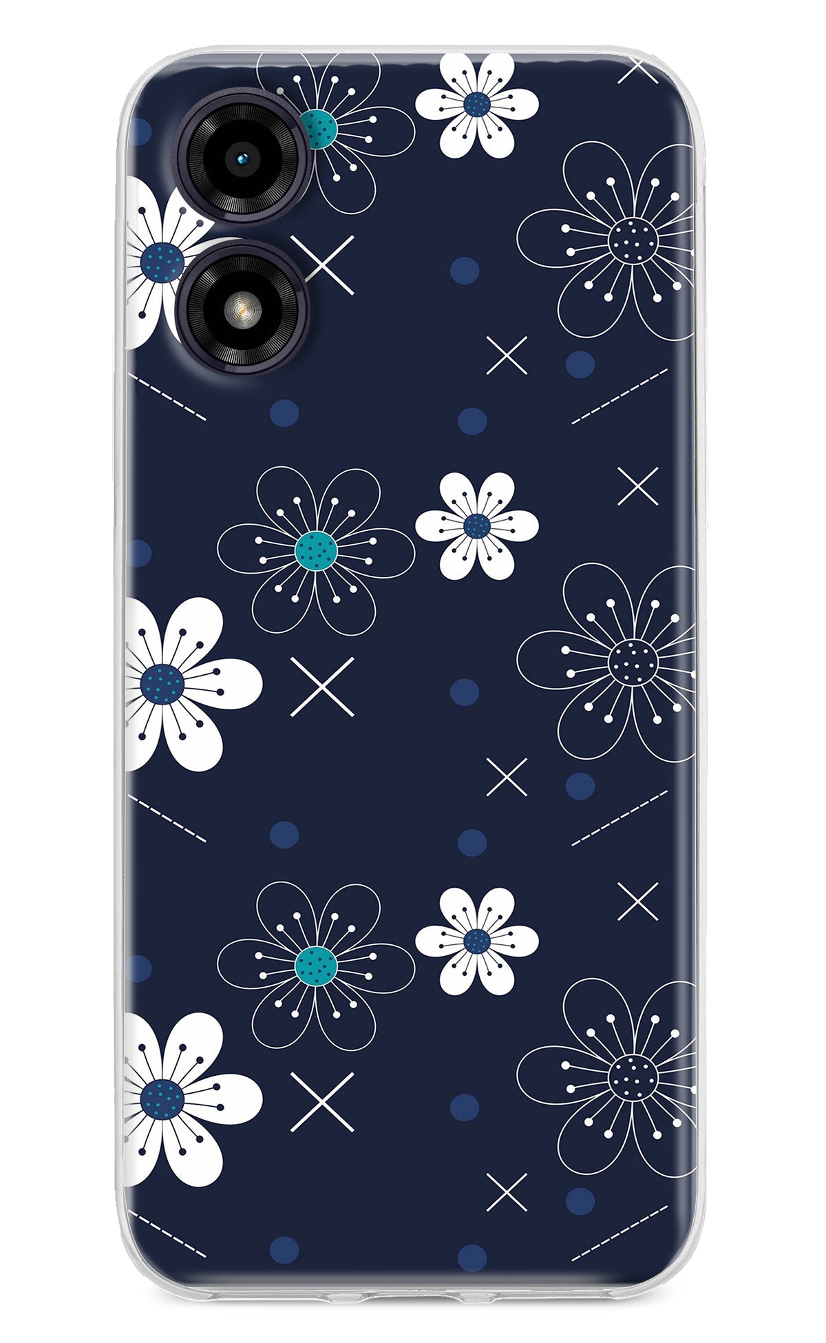 Flowers Moto G04 Back Cover