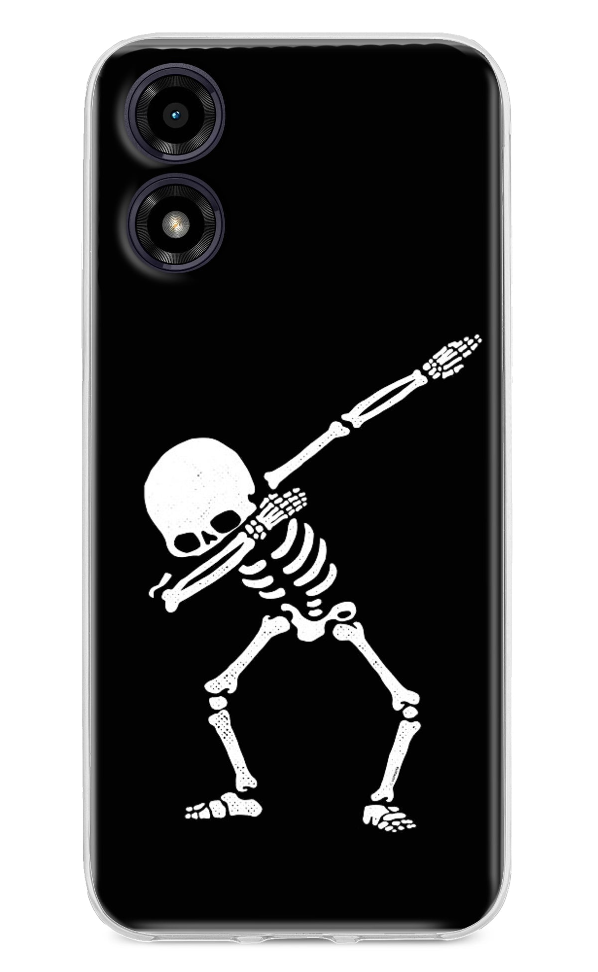 Dabbing Skeleton Art Moto G04 Back Cover