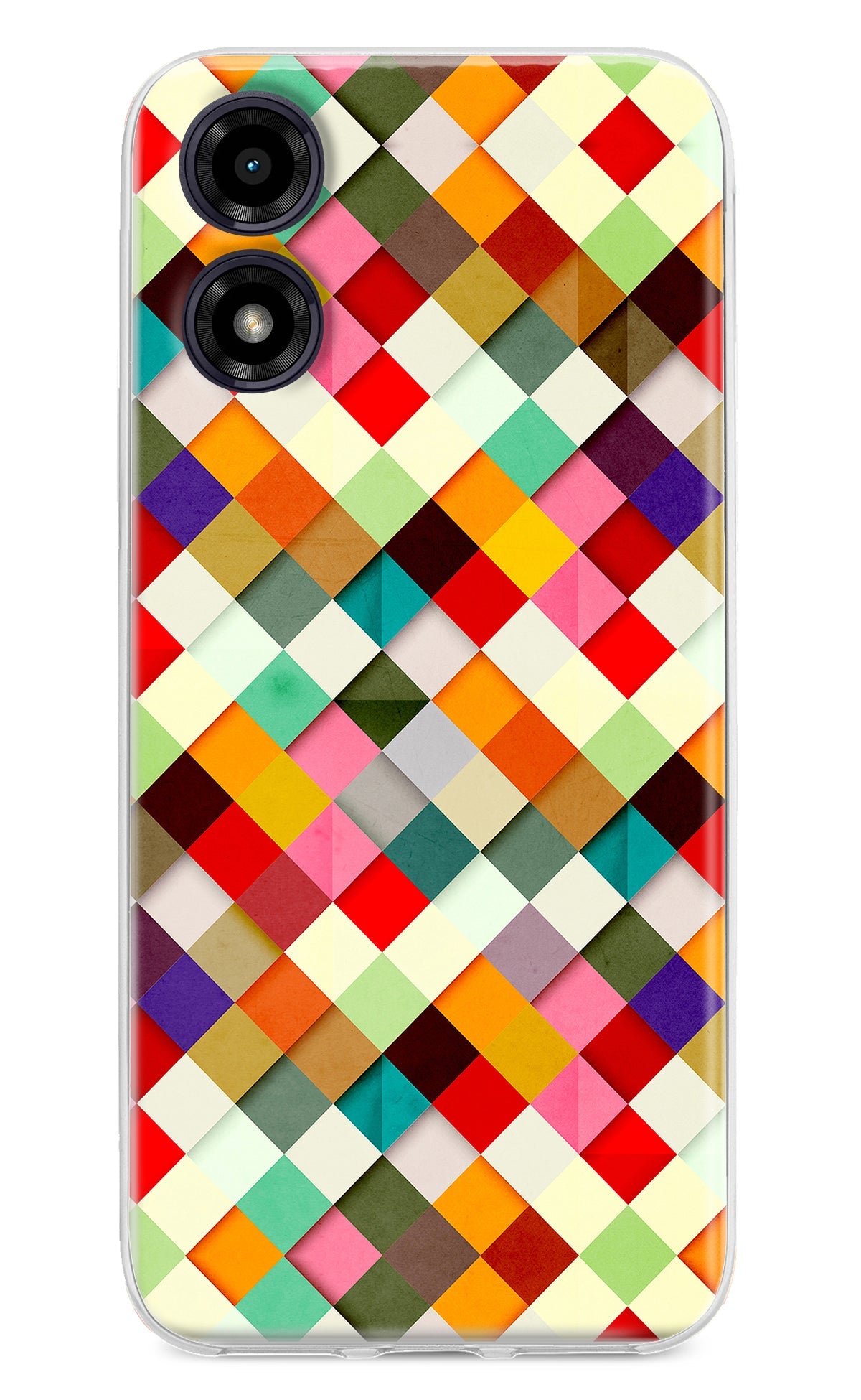 Geometric Abstract Colorful Moto G04 Back Cover