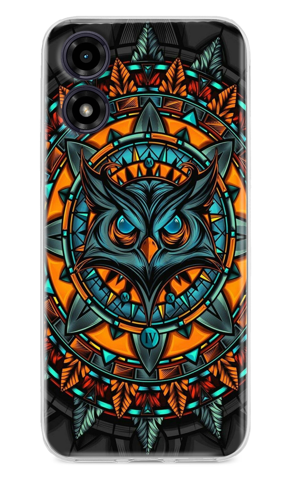 Angry Owl Art Moto G04 Back Cover