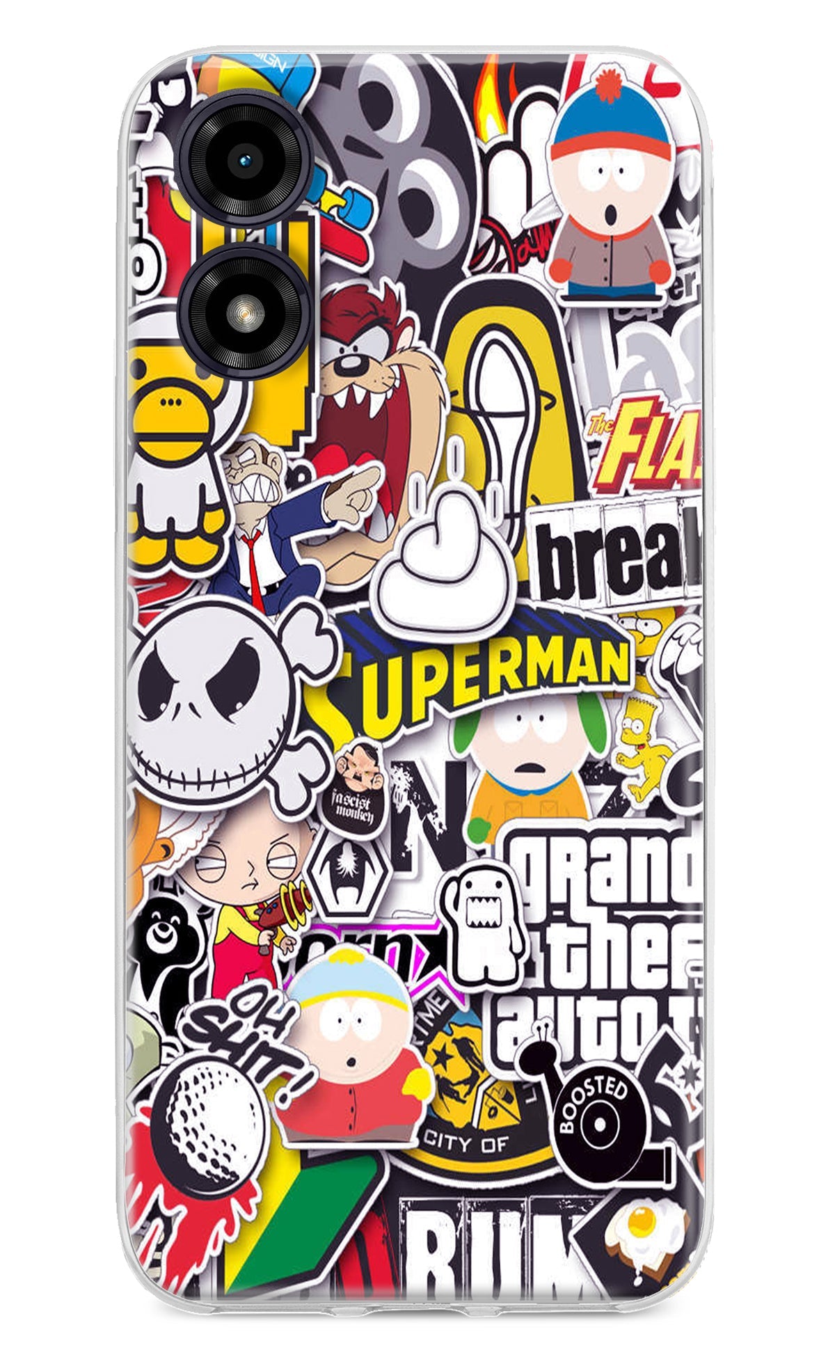 Sticker Bomb Moto G04 Back Cover