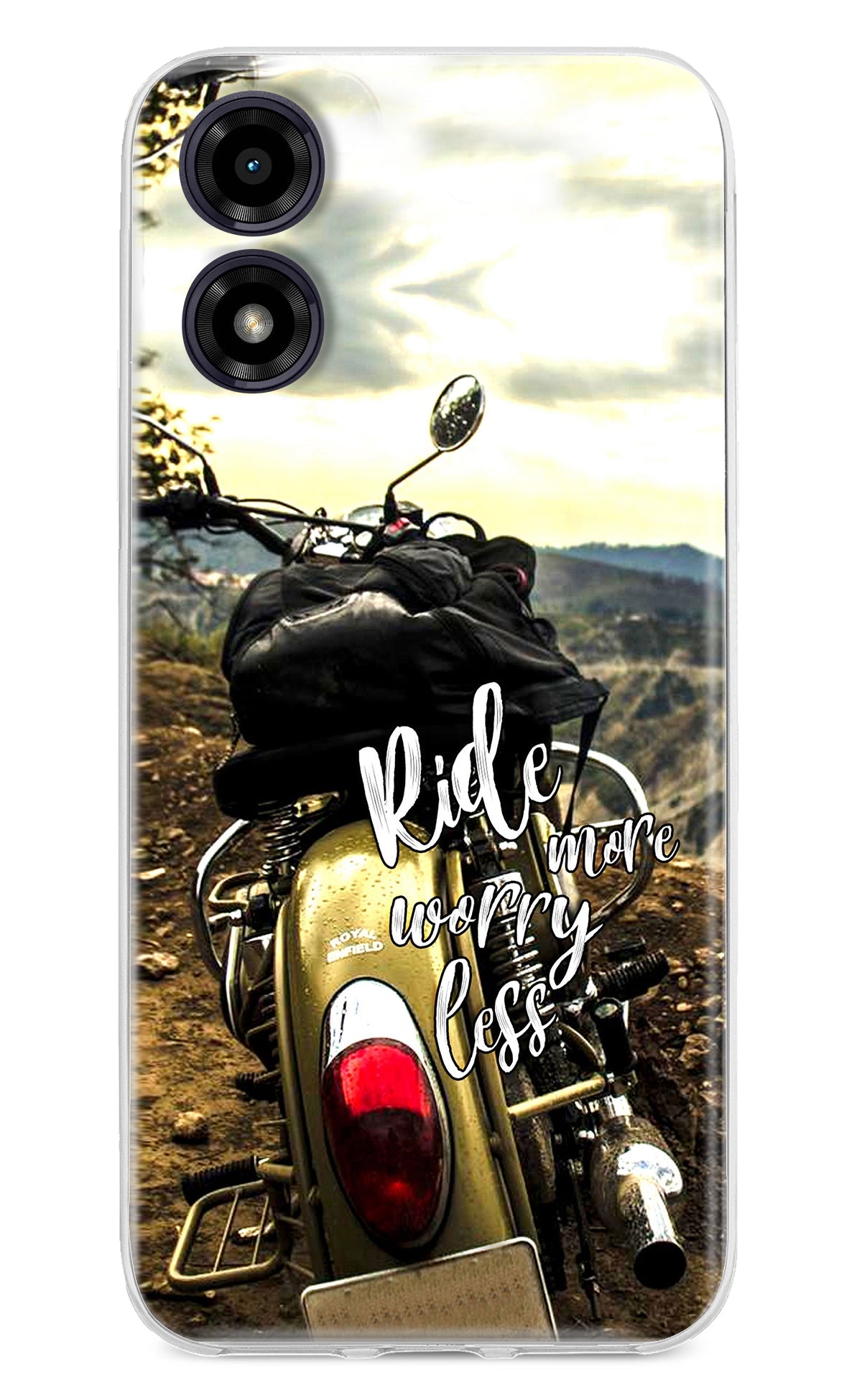 Ride More Worry Less Moto G04 Back Cover