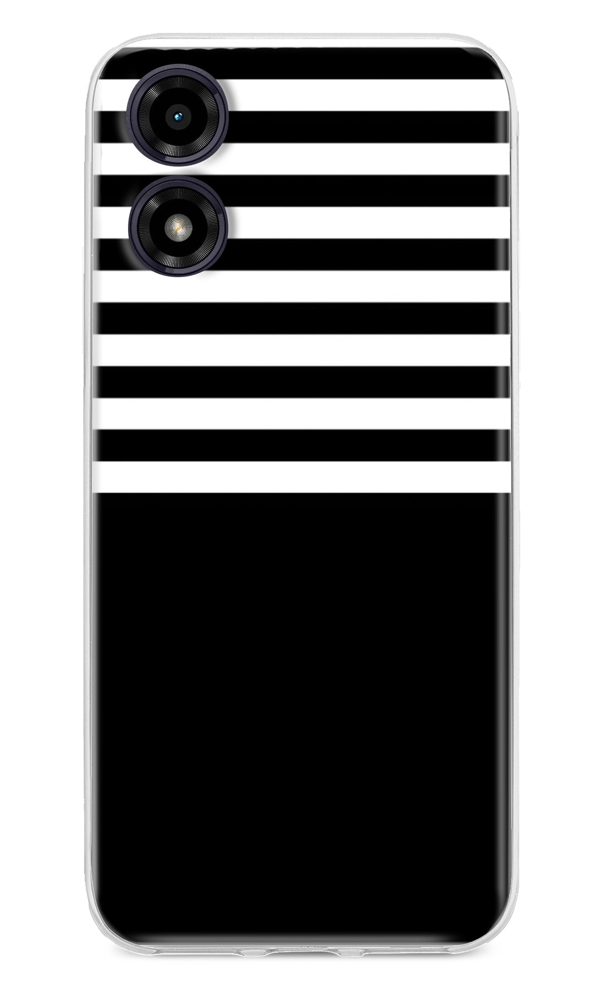 Black and White Print Moto G04 Back Cover