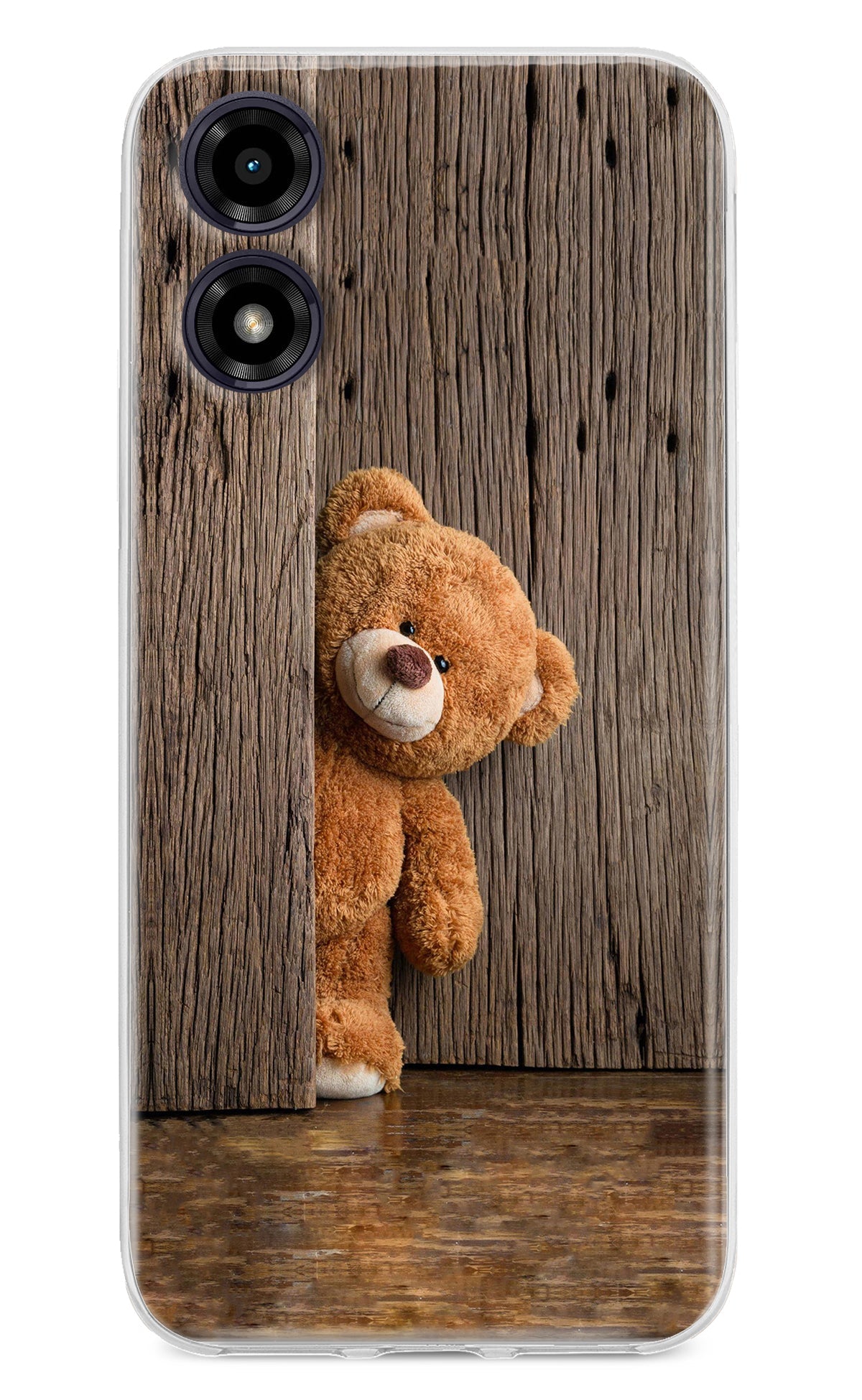 Teddy Wooden Moto G04 Back Cover