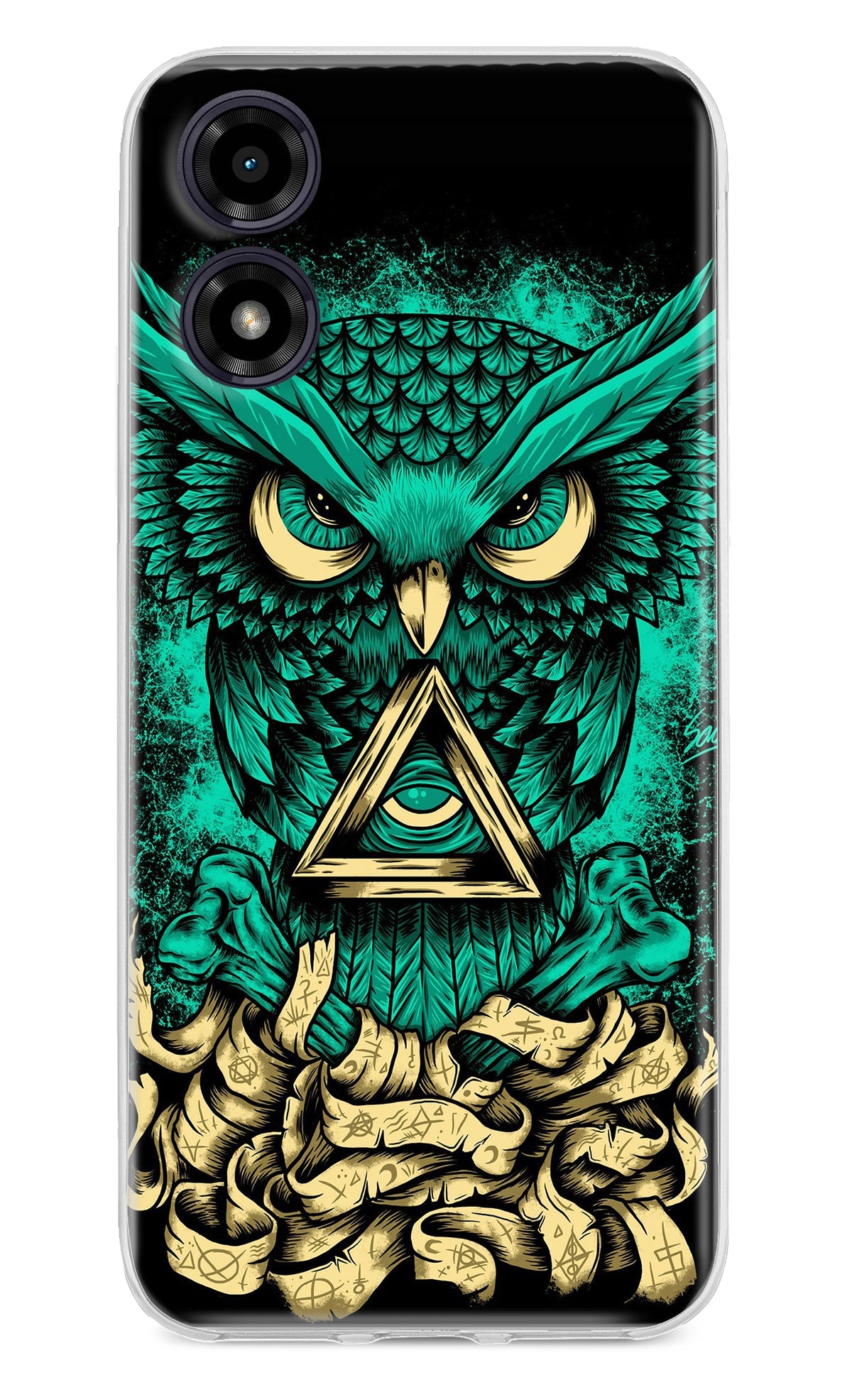 Green Owl Moto G04 Back Cover