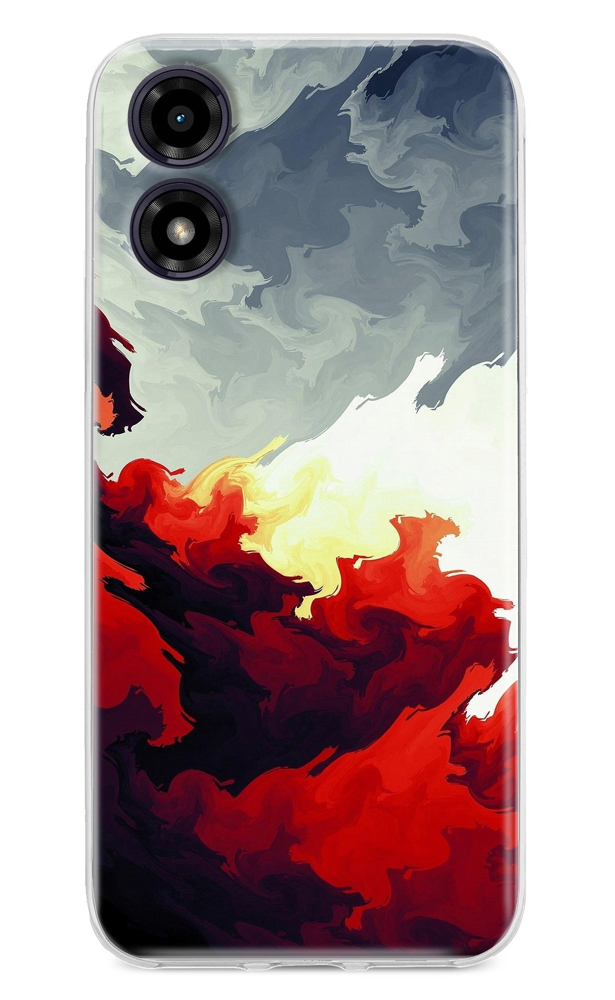 Fire Cloud Moto G04 Back Cover