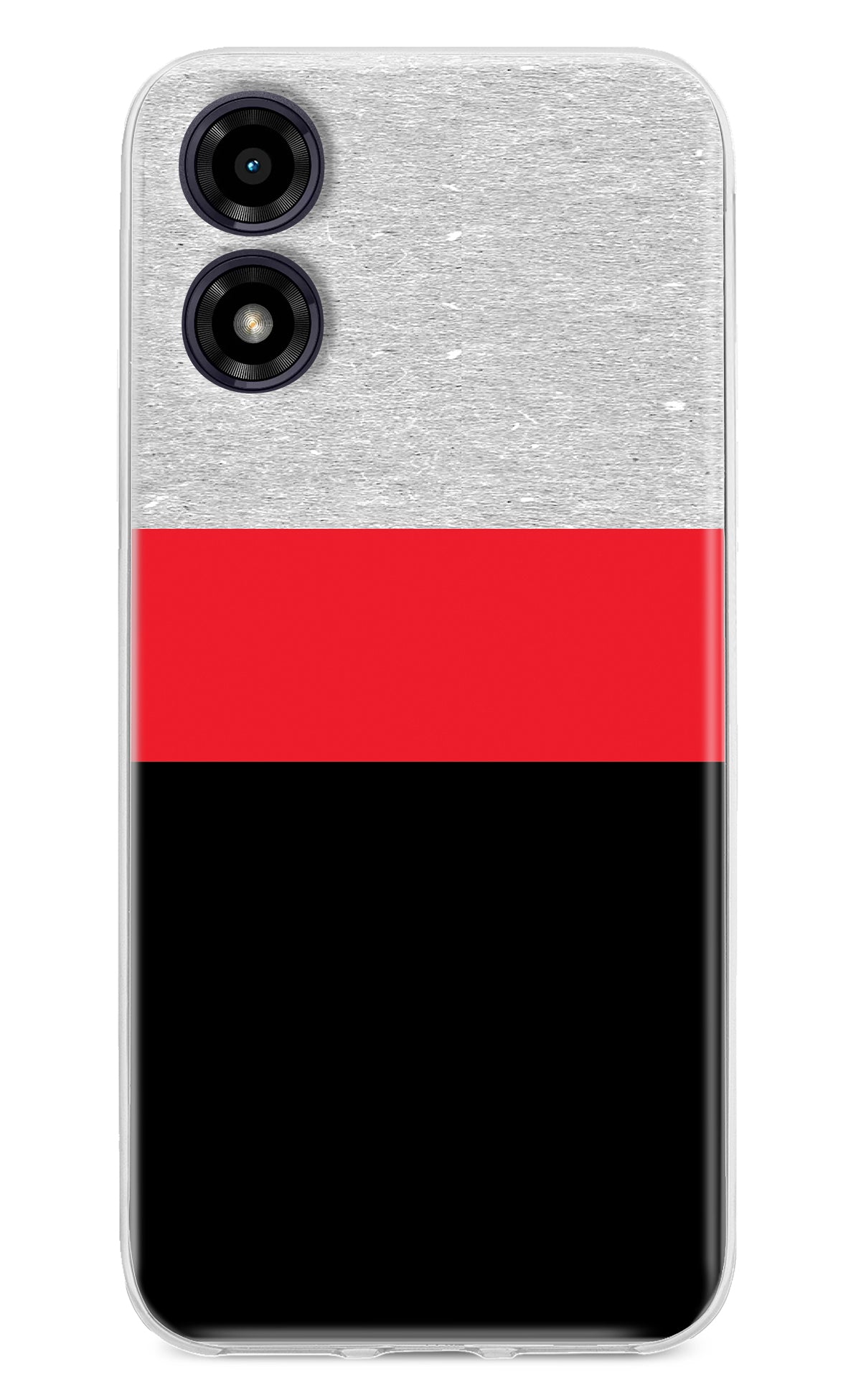 Tri Color Pattern Moto G04 Back Cover