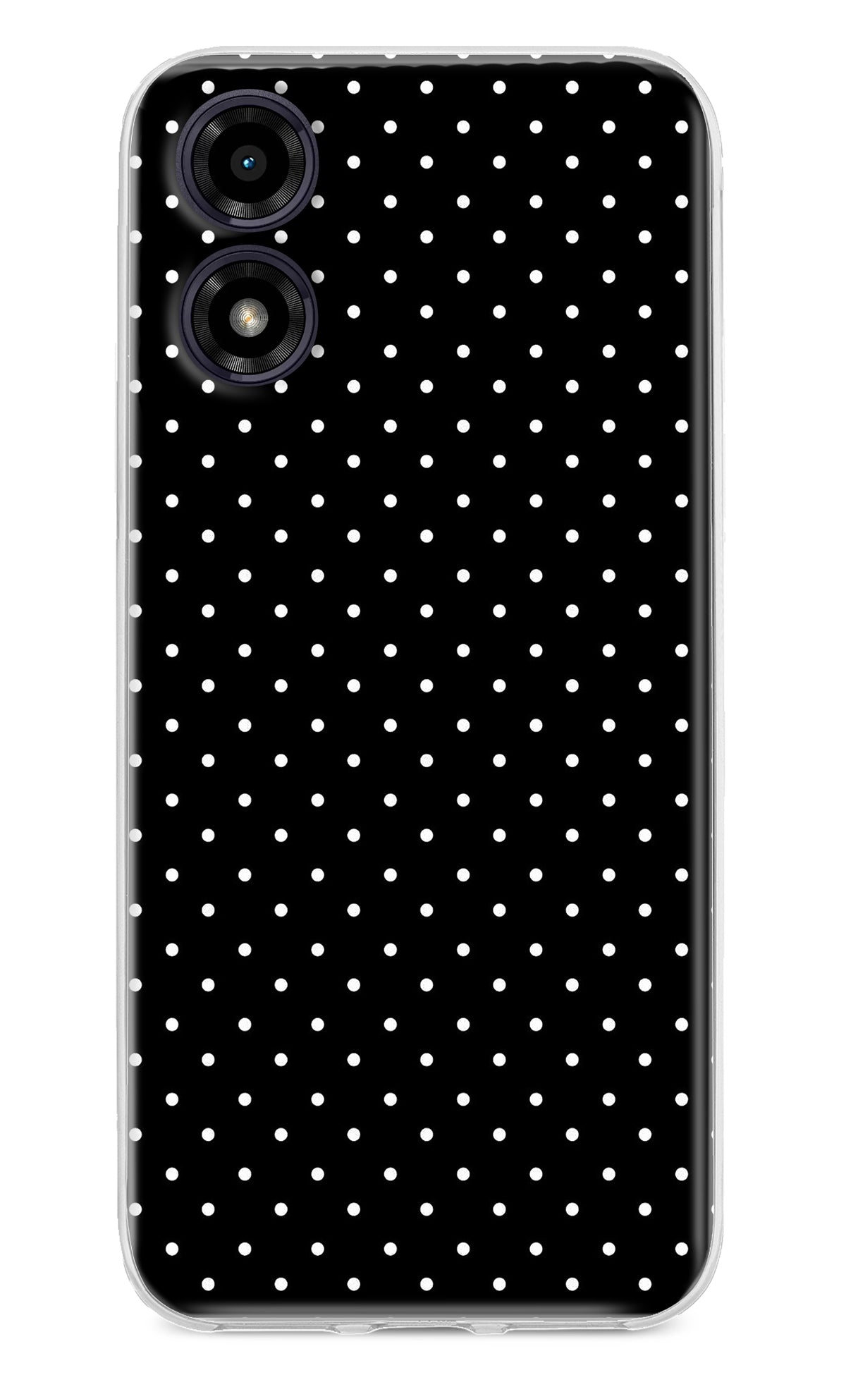 White Dots Moto G04 Back Cover
