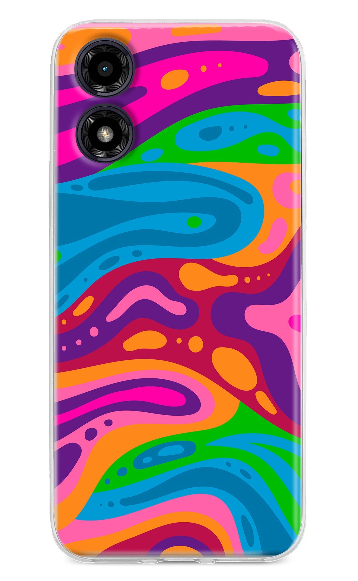 Trippy Pattern Moto G04 Back Cover