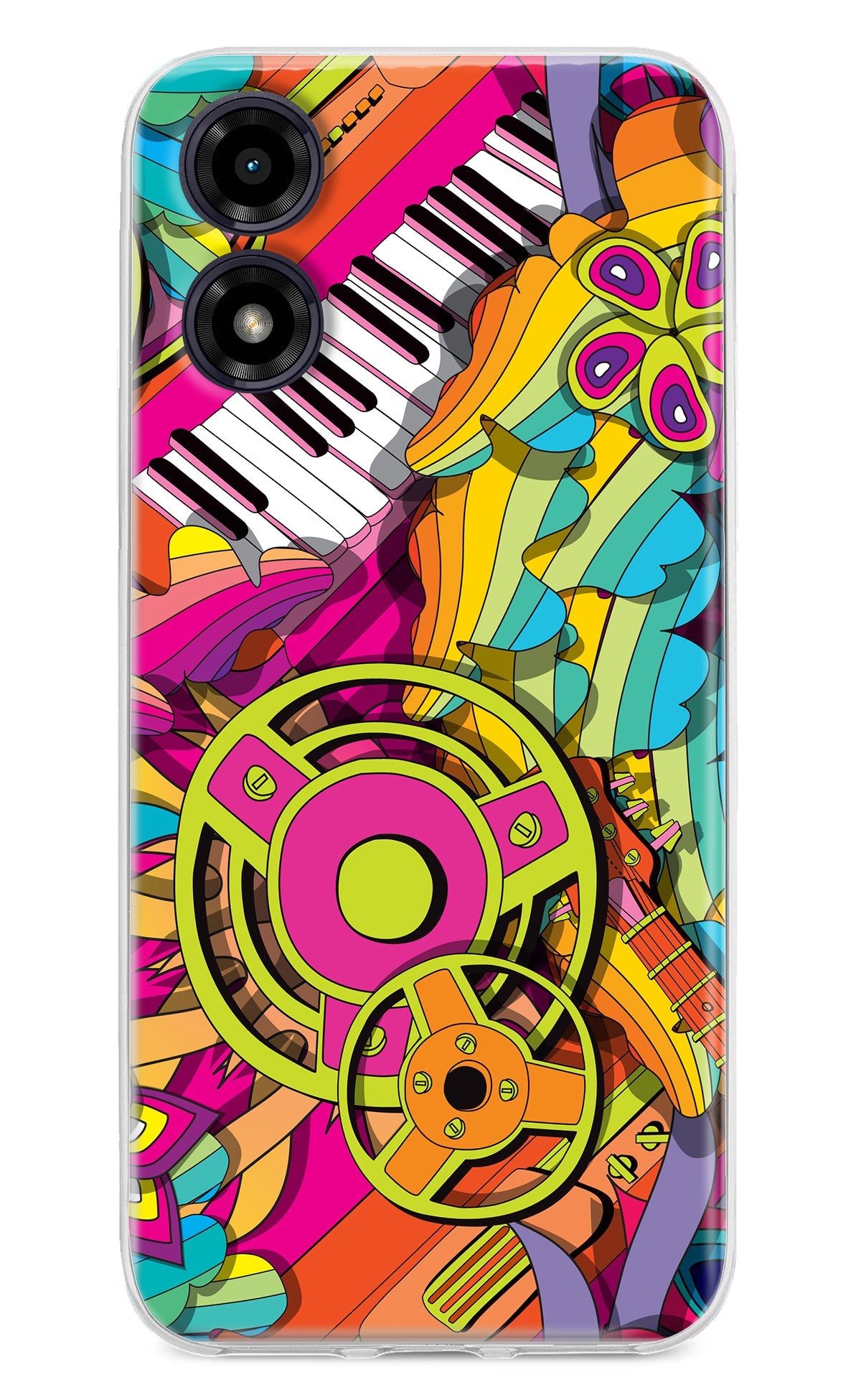Music Doodle Moto G04 Back Cover