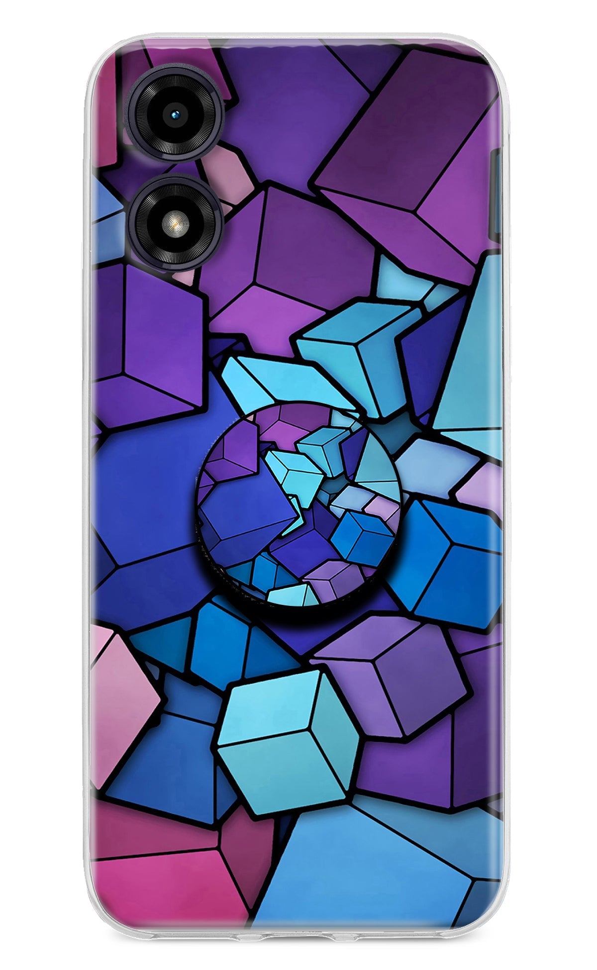 Cubic Abstract Moto G04 Pop Case