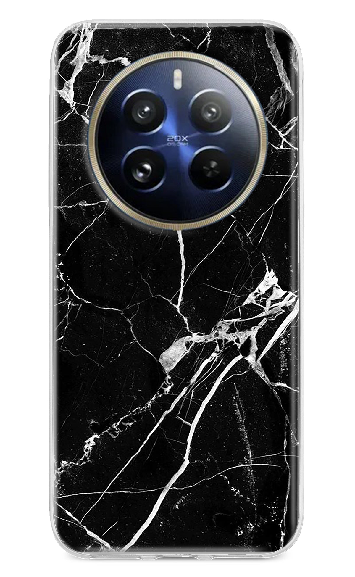 Black Marble Pattern Realme 12 Pro 5G/12 Pro+ 5G Back Cover