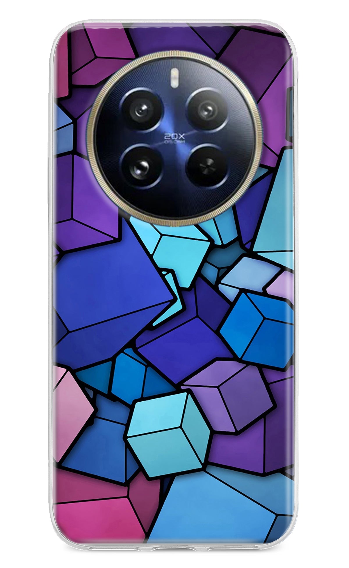 Cubic Abstract Realme 12 Pro 5G/12 Pro+ 5G Back Cover