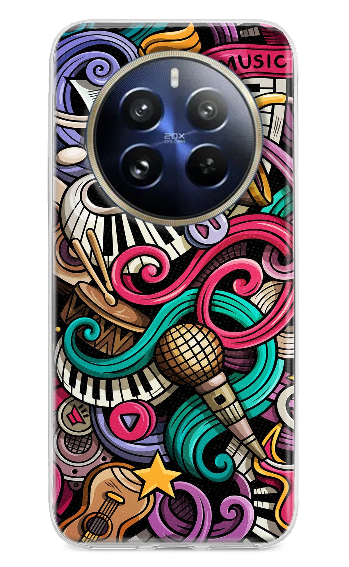 Music Abstract Realme 12 Pro 5G/12 Pro+ 5G Back Cover