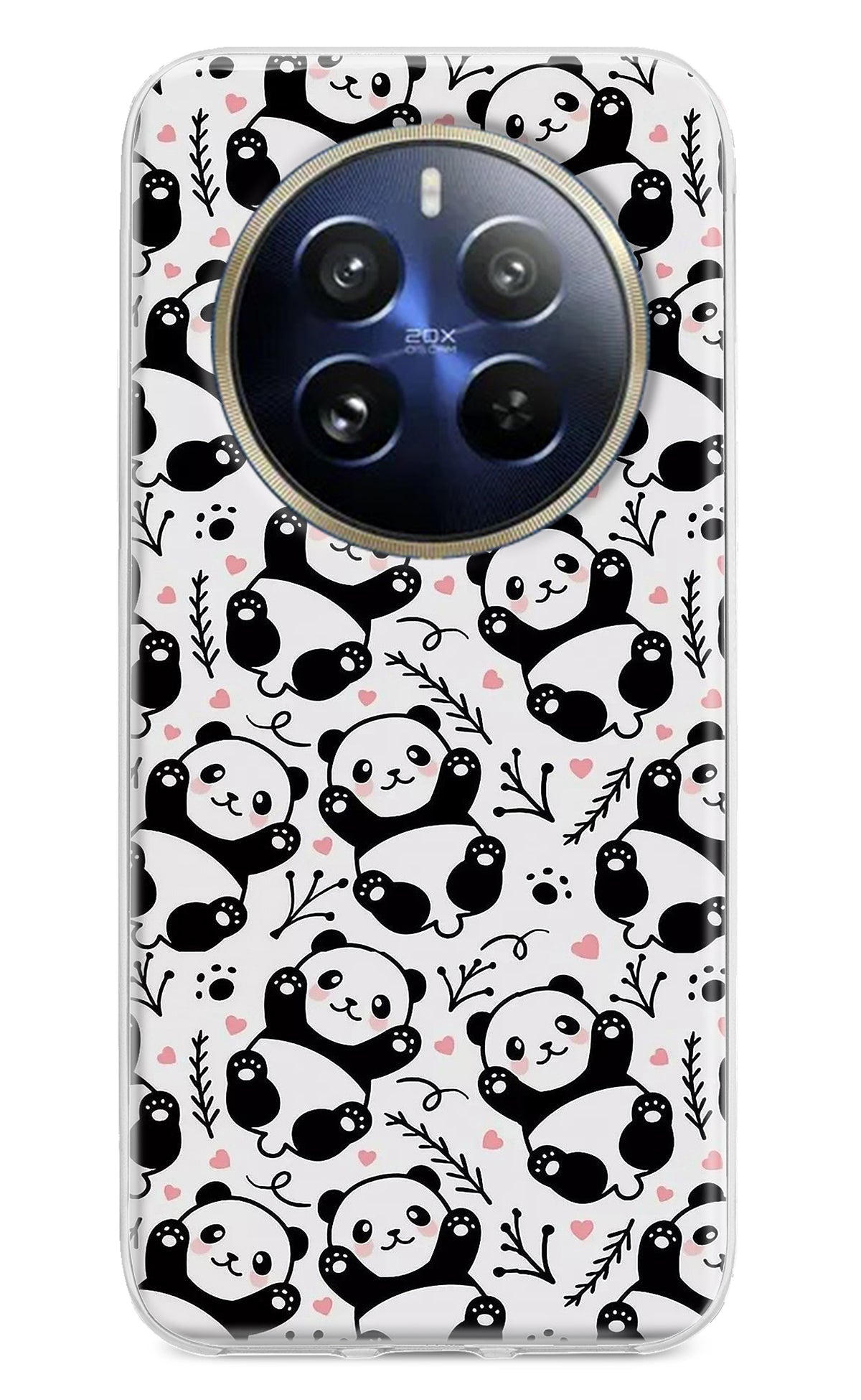 Cute Panda Realme 12 Pro 5G/12 Pro+ 5G Back Cover