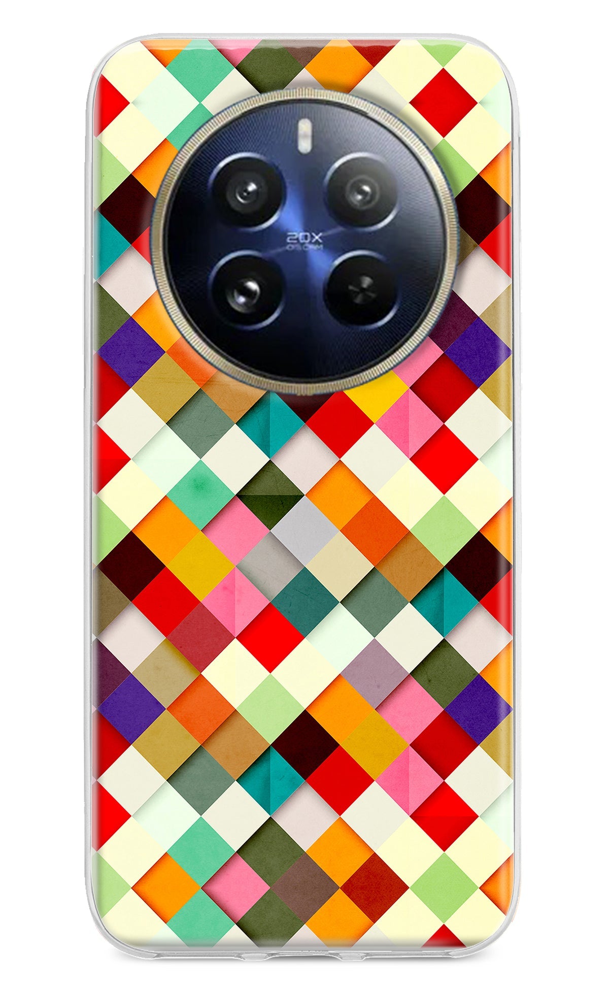 Geometric Abstract Colorful Realme 12 Pro 5G/12 Pro+ 5G Back Cover