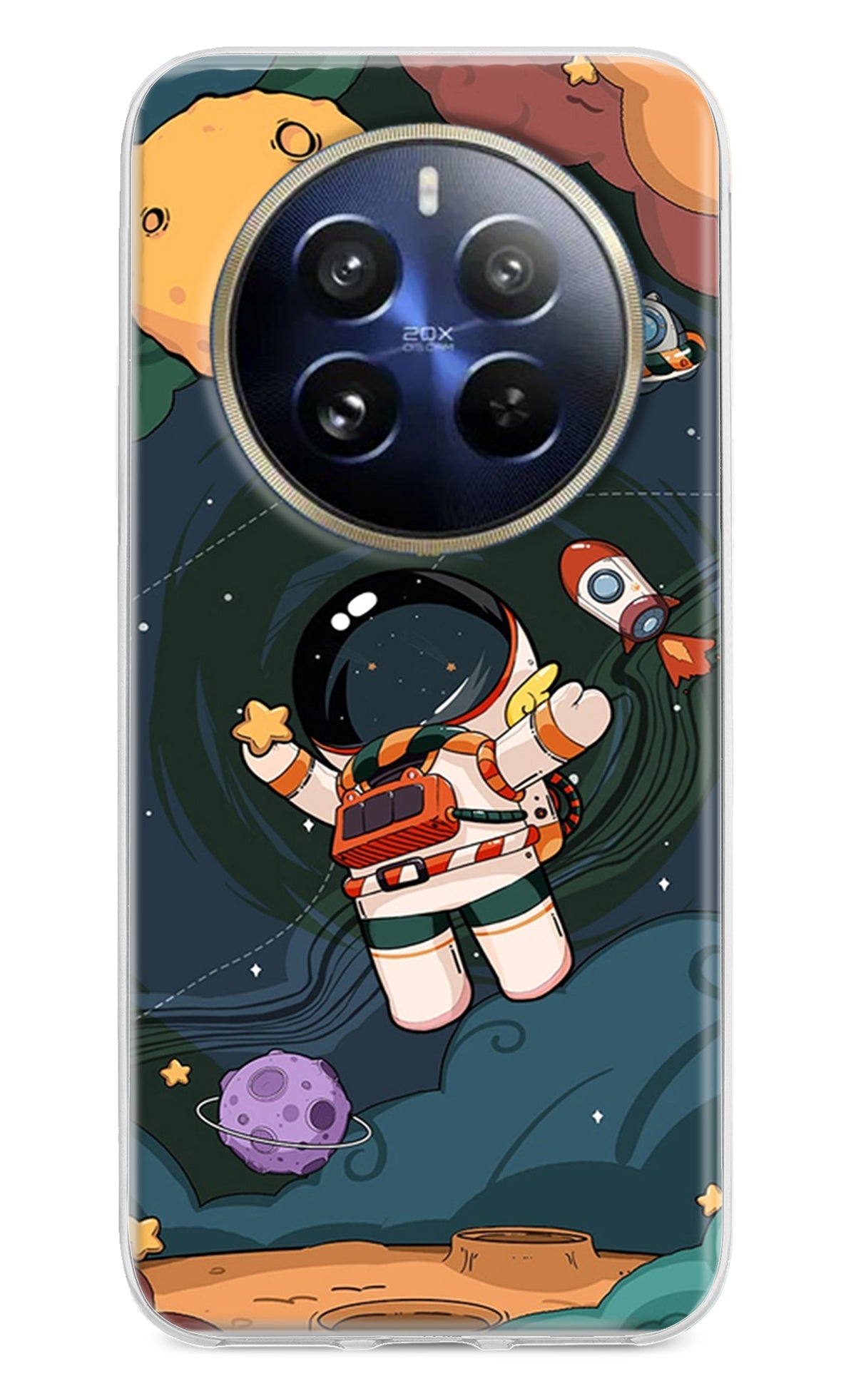 Cartoon Astronaut Realme 12 Pro 5G/12 Pro+ 5G Back Cover