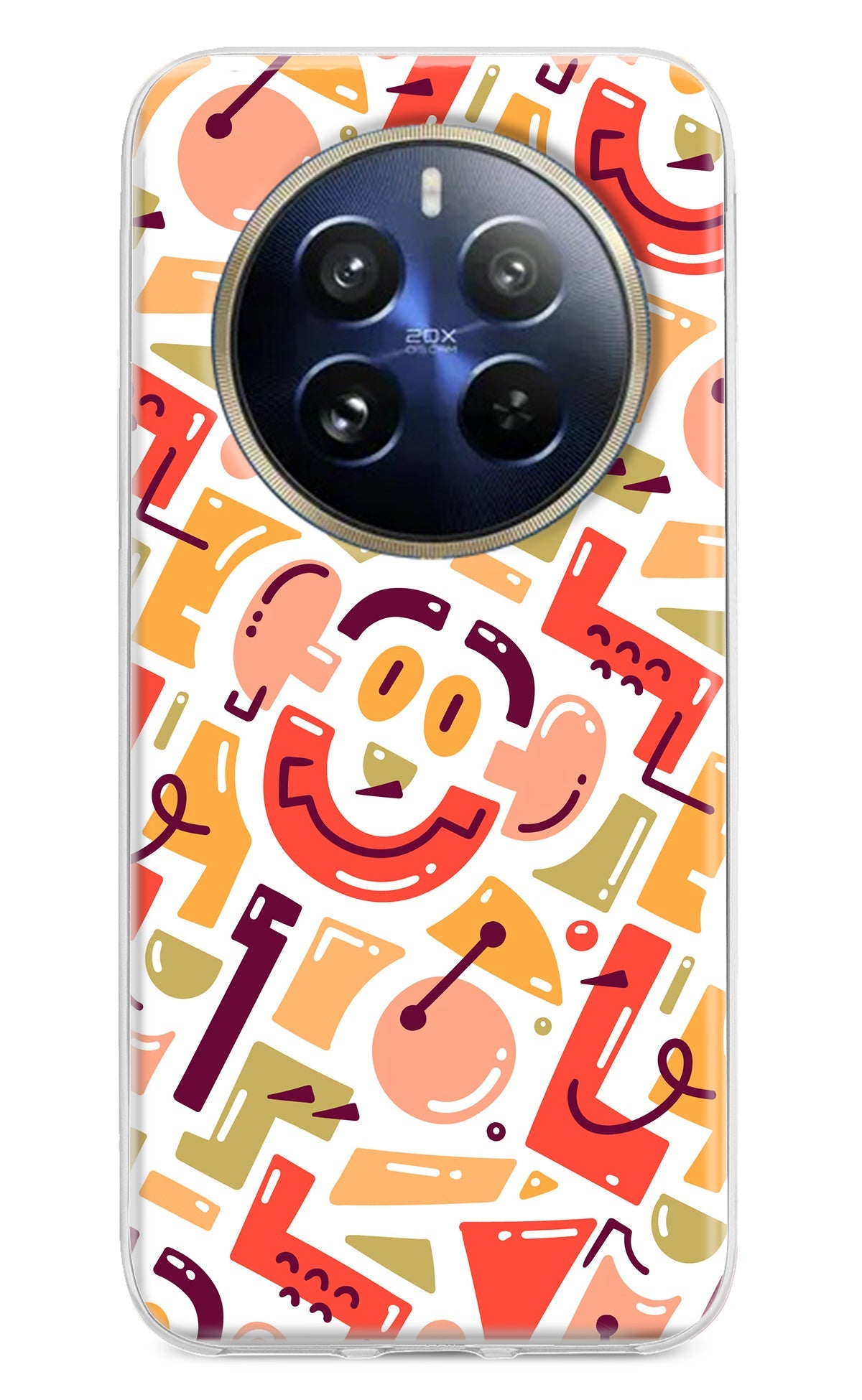 Doodle Pattern Realme 12 Pro 5G/12 Pro+ 5G Back Cover