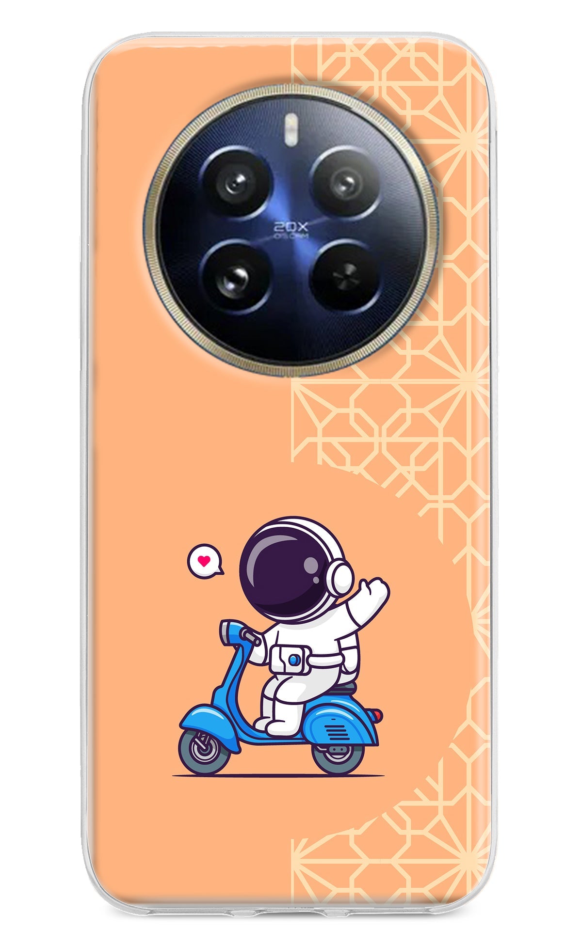 Cute Astronaut Riding Realme 12 Pro 5G/12 Pro+ 5G Back Cover