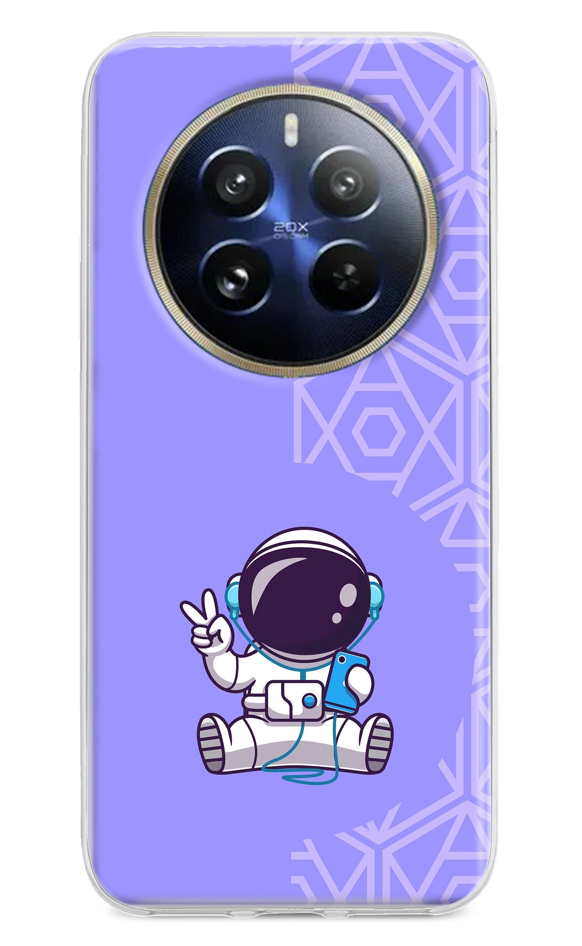 Cute Astronaut Chilling Realme 12 Pro 5G/12 Pro+ 5G Back Cover