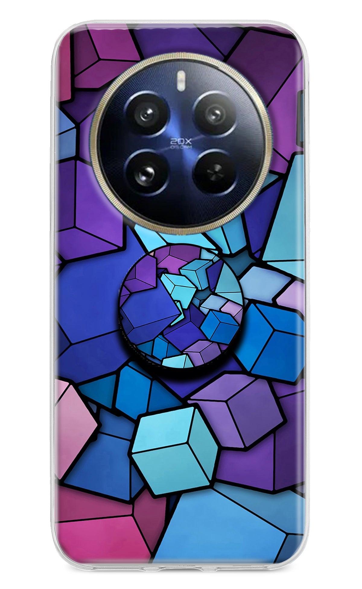 Cubic Abstract Realme 12 Pro 5G/12 Pro+ 5G Pop Case