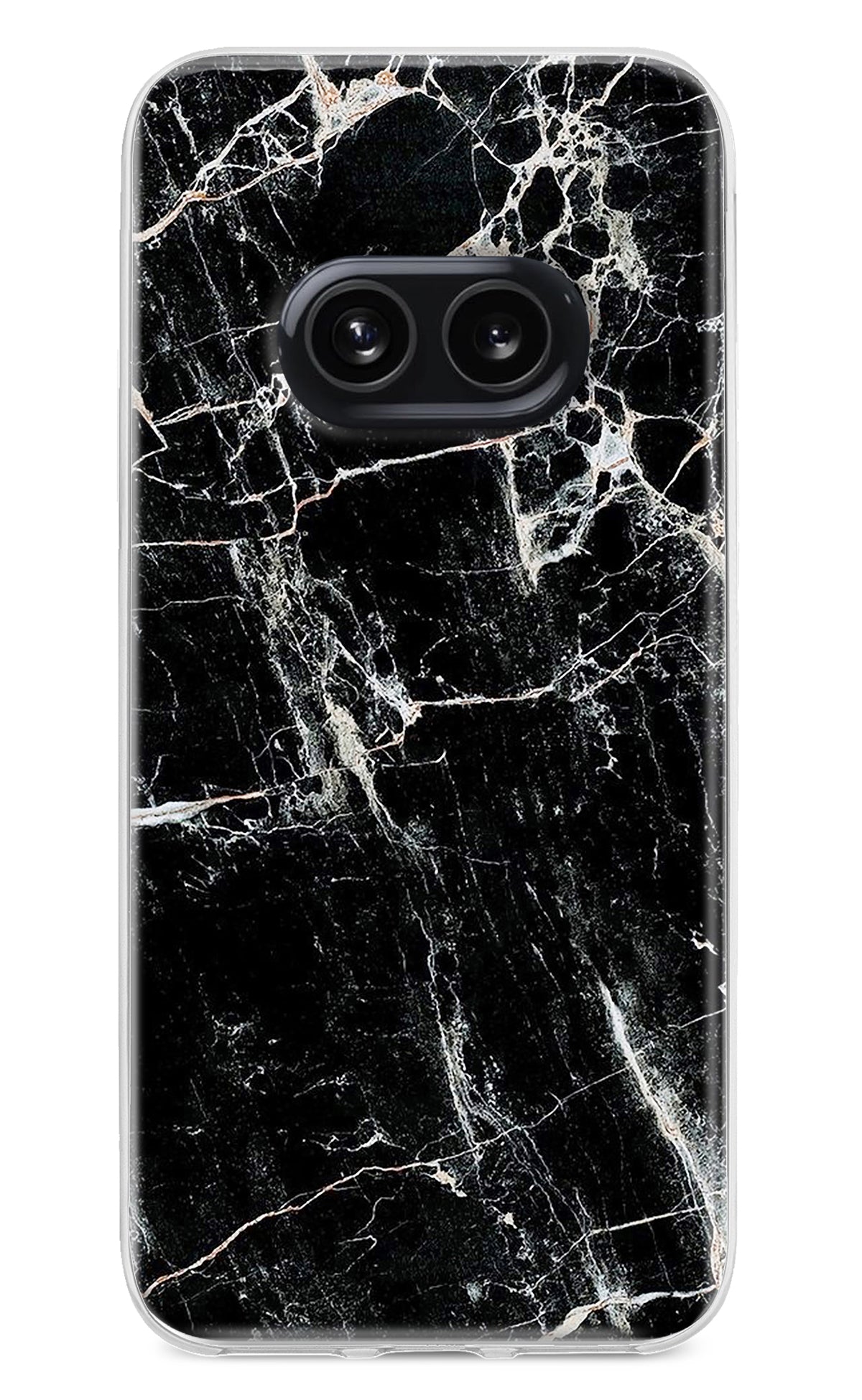 Black Marble Texture Nothing Phone 2A Back Cover