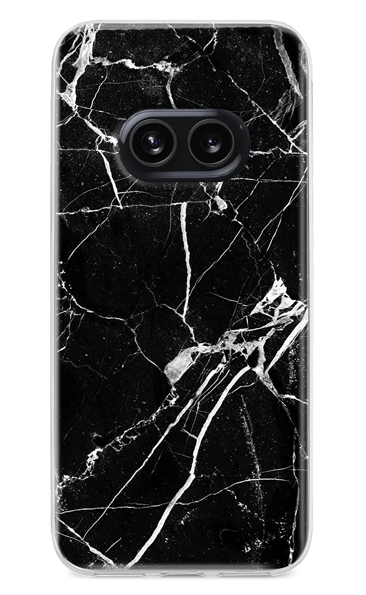 Black Marble Pattern Nothing Phone 2A Back Cover