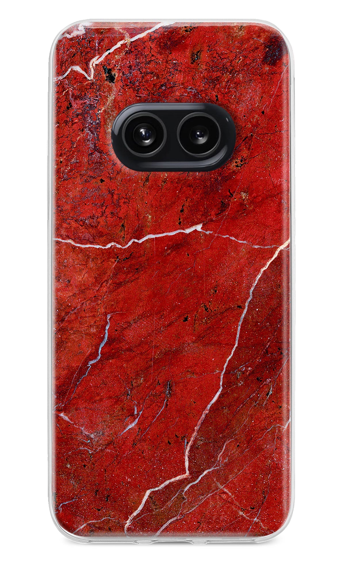 Red Marble Design Nothing Phone 2A Back Cover